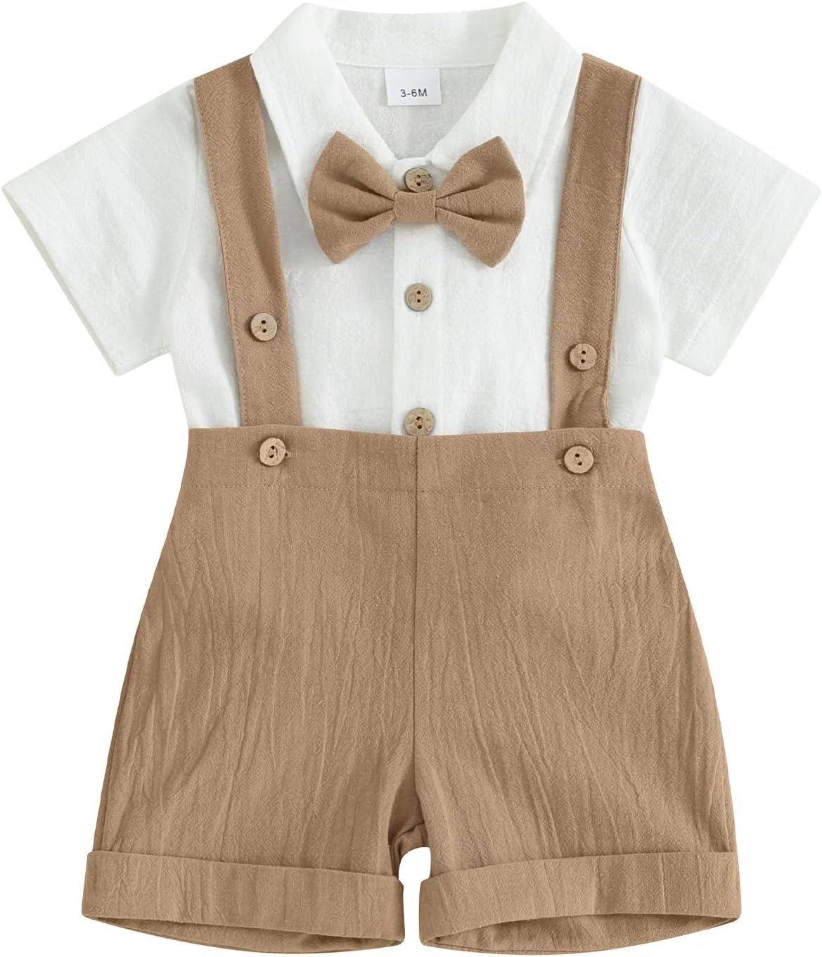 Infant Baby Boy Gentleman Outfit Summer Romper Onesie Suspender Shorts Overalls Newborn Dress Clothes