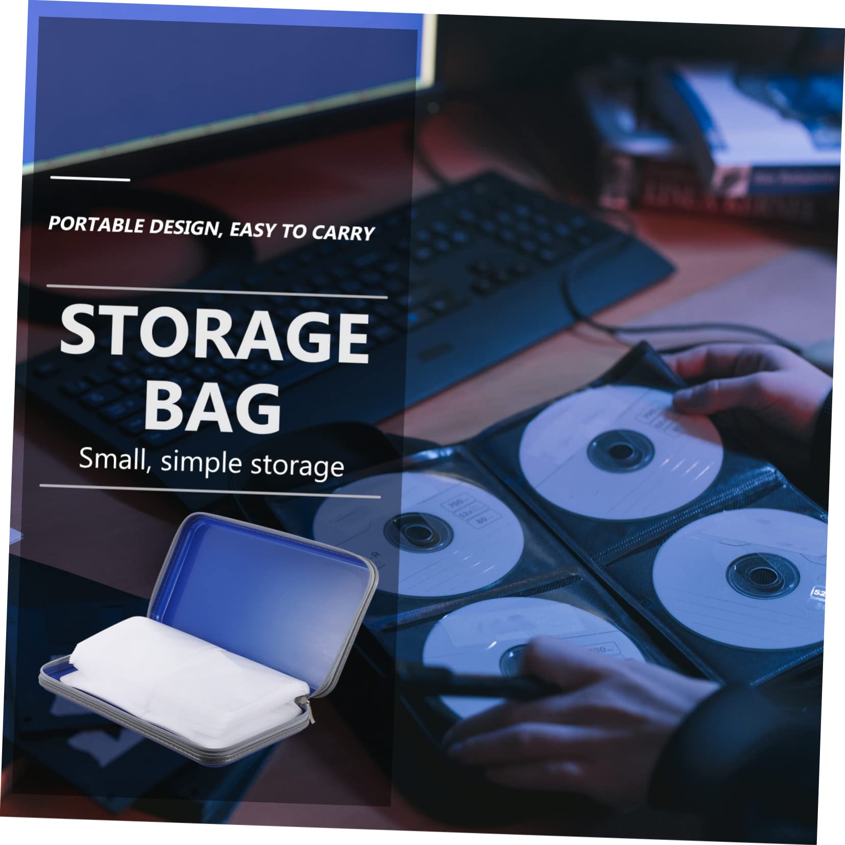 ABOOFAN Portable Slot CD Case Disc Storage Pouch for Dvds and Dvd Organizer for Travel Home and Car Use present Lovers and Gamers