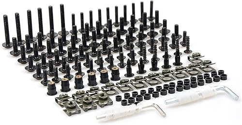 EGEIRA Bodywork Kits Universal Motorcycle Fairing Body Bolts Spire Screw Spring Nuts for Kawasaki Ninja 250 300 650 H2R ZX-6R Z750 Z800 Z1000 Parts