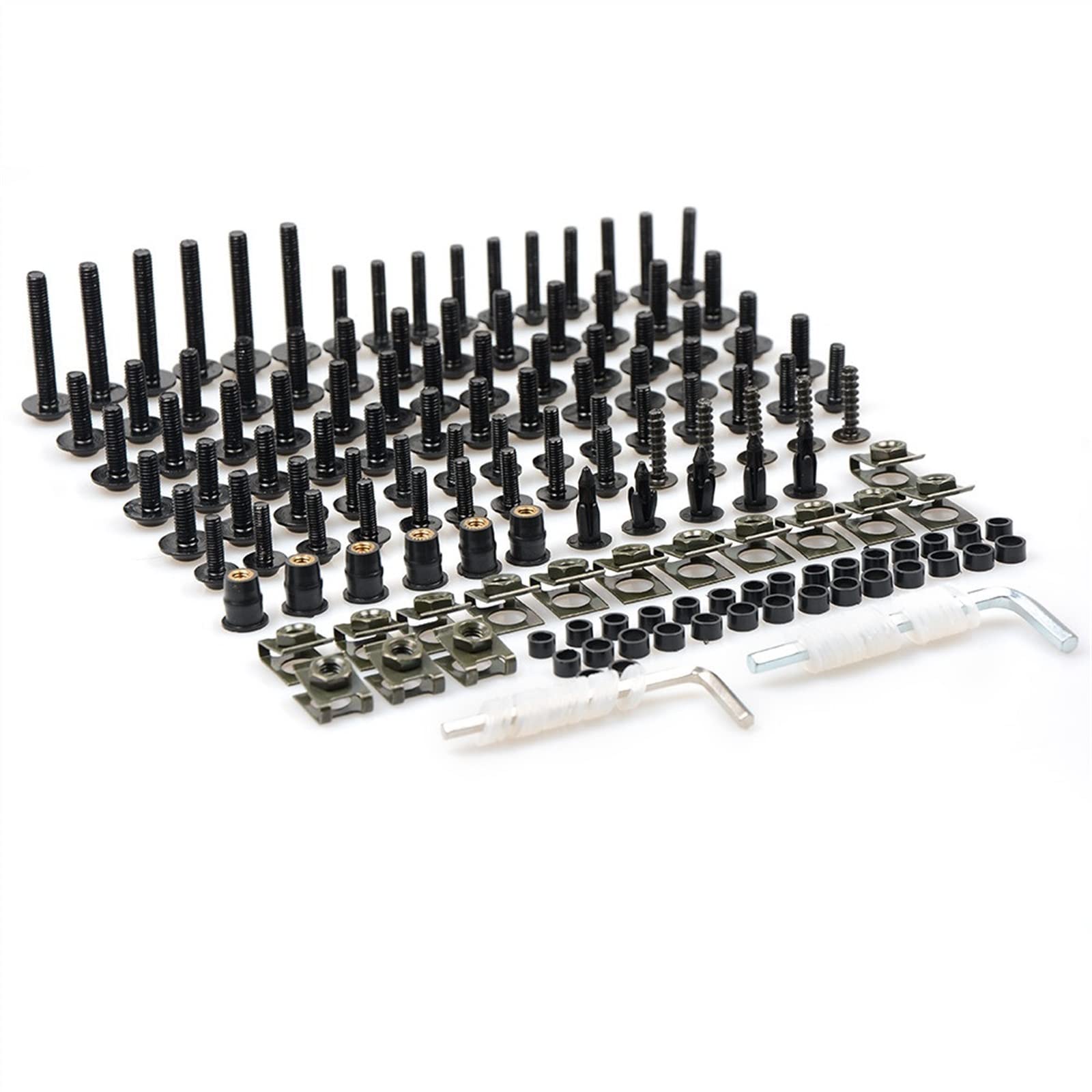 Kit boulons carénage moto pour Suzuki SV 650 et SV650S vis noires de carrosserie universelles EGEIRA