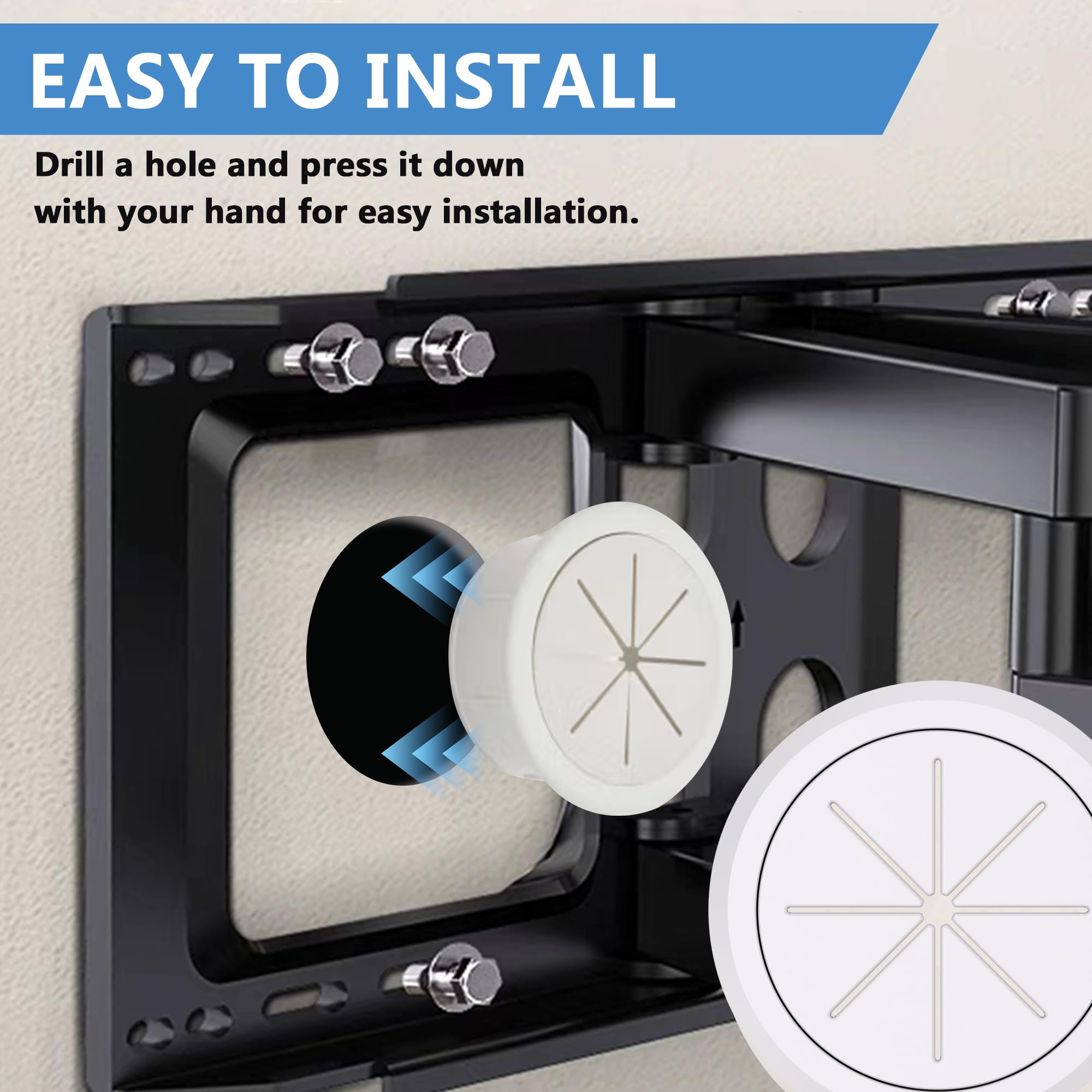 ZEXMTE In Wall Cable Management Kit, Wall Cable Concealer Kit For TV