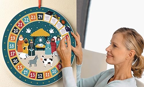 Miniatura 2 de Starlight Natividad Ronda Calendario de adviento con pestaña solapas, 12unidades)