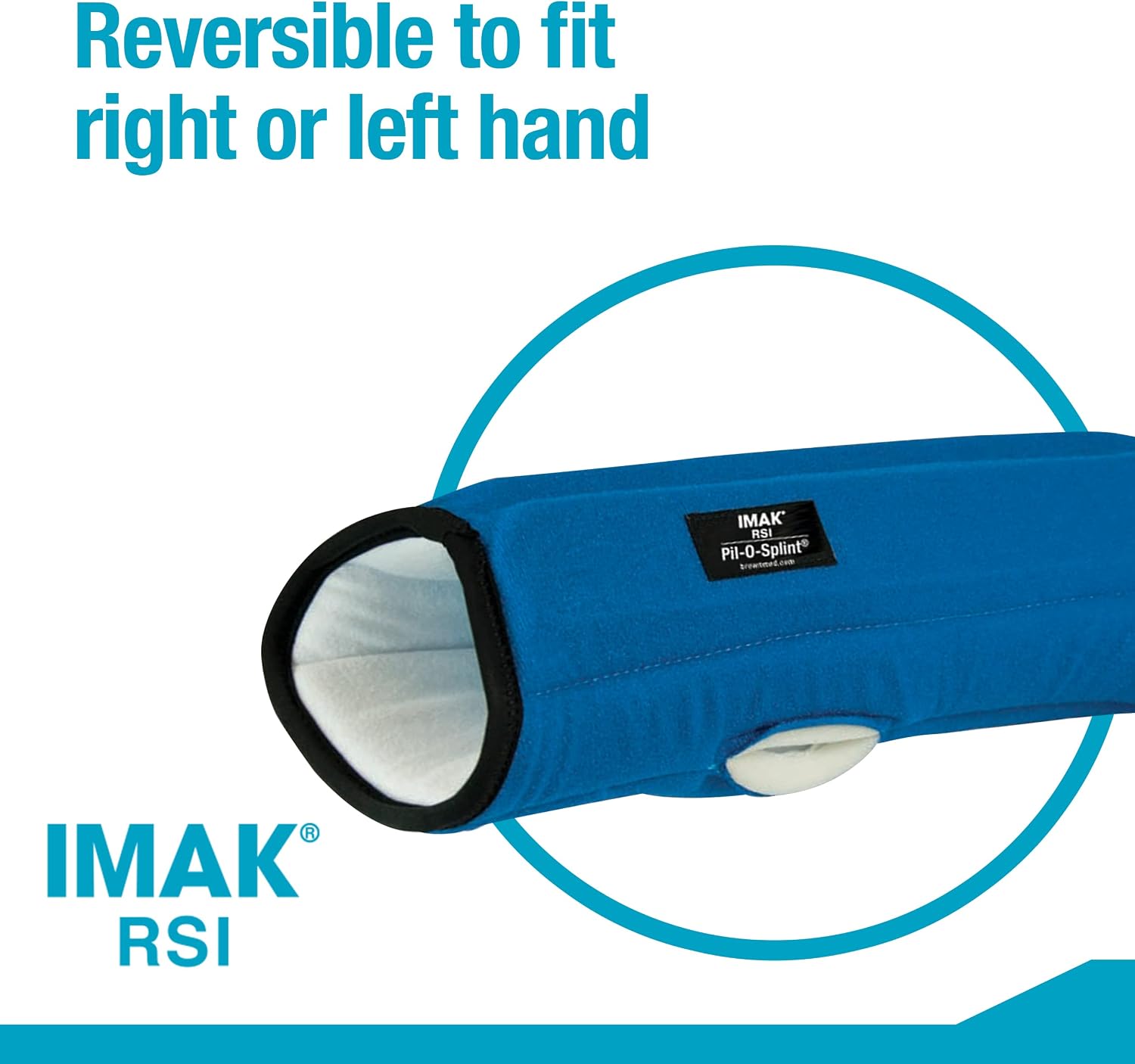 IMAK RSI Pil-O-Splint - Wrist Brace and Immobilizer for Nighttime - Removable Splint for Customizable Comfort and Support