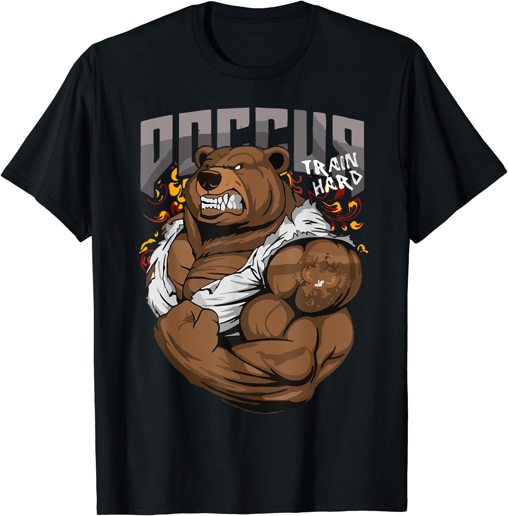 Russian Bear Gym Strong Bear Animal Russia National Animal T-Shirt