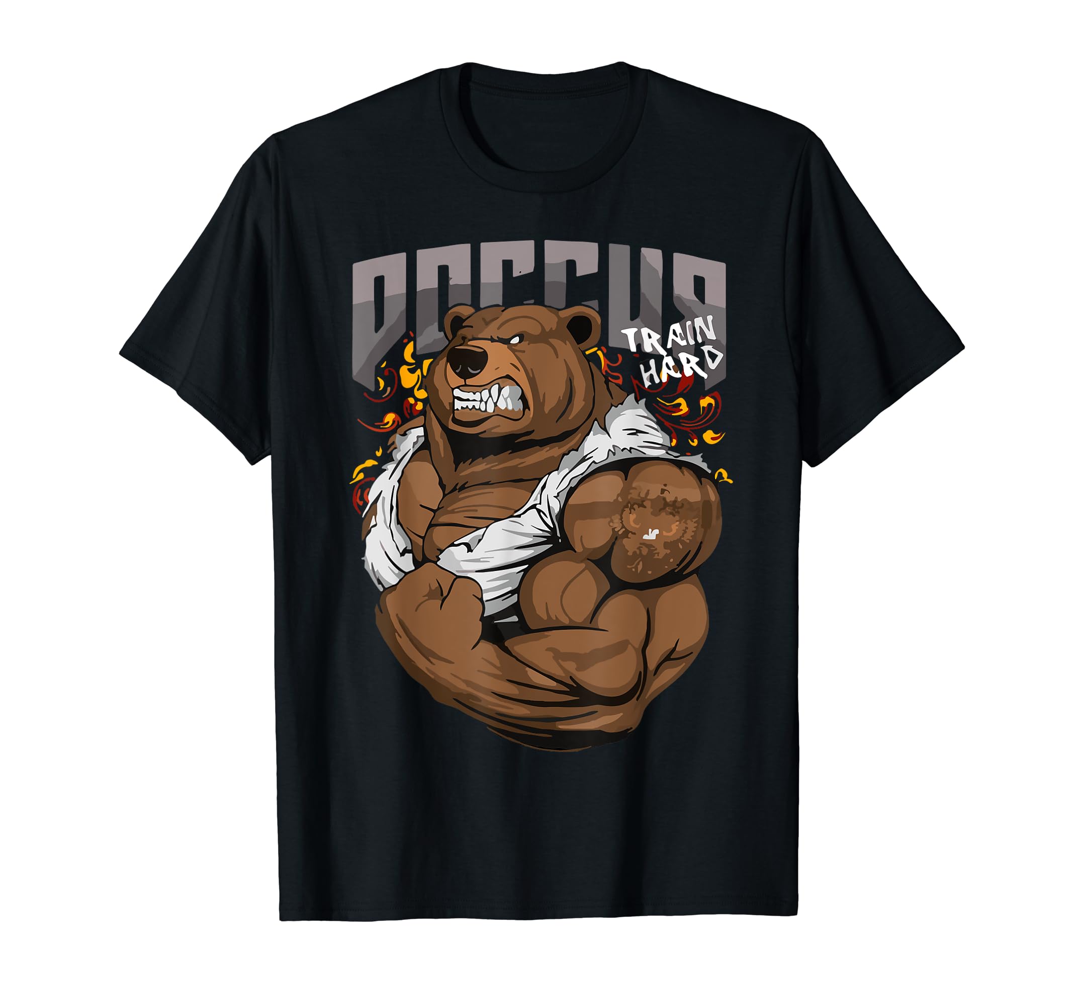 Russian Bear Gym Strong Bear Animal Russia National Animal T-Shirt