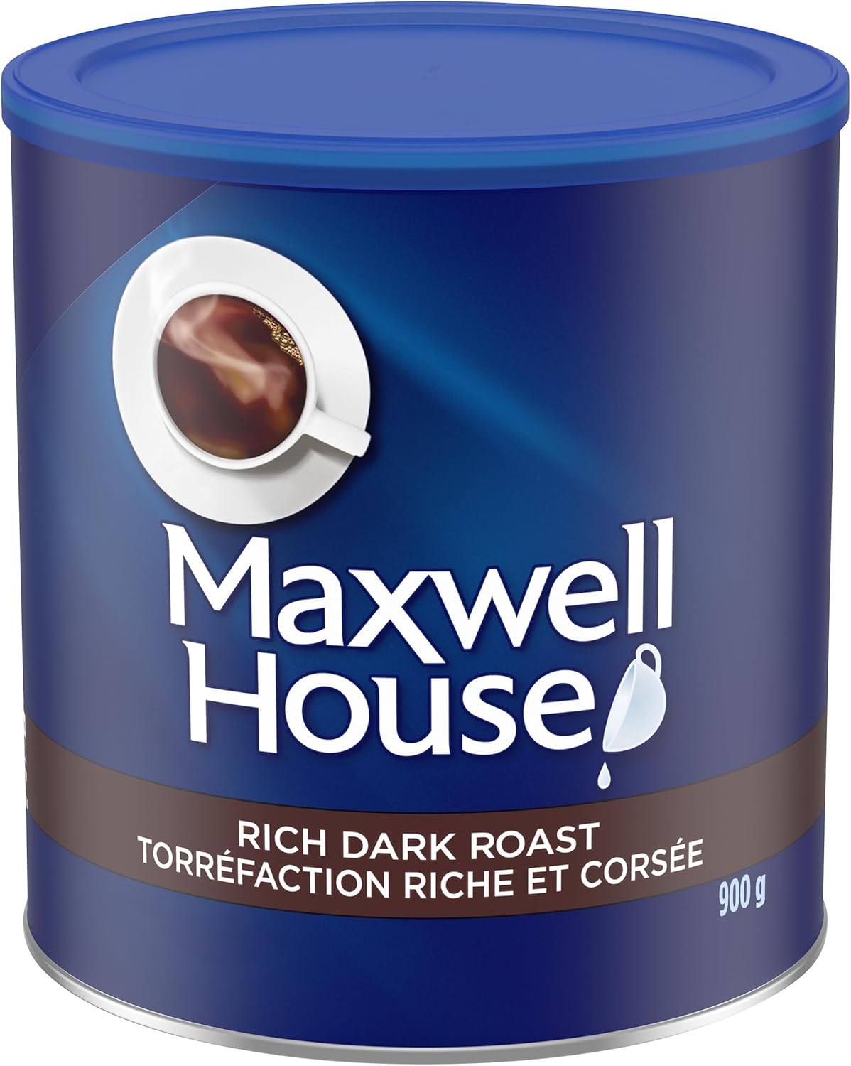 Maxwell House Rich Dark Roast Ground Coffee, 900 g Canister