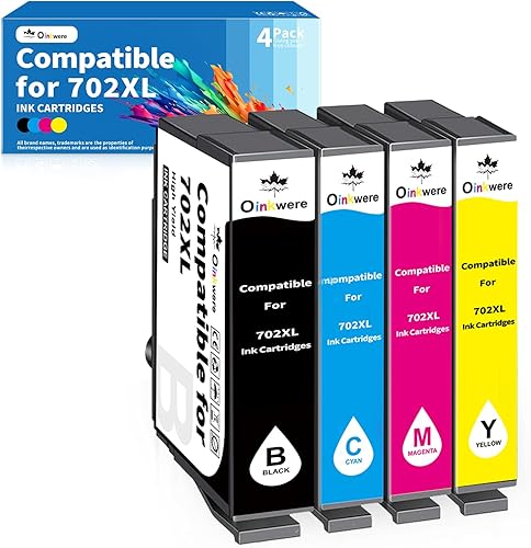 Cartucho de tinta remanufacturado de repuesto para cartuchos de tinta Epson 702 702XL T702XL para usar con impresora Workforce Pro WF-3720 WF3720