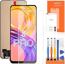 LCD Display for Oppo Realme 8 Pro RMX3081 Replacement Screen for Realme 8 4G RMX3085 Glass Display Touch Screen Digitalizer Assembly with Tools (6.4 inch, Black)