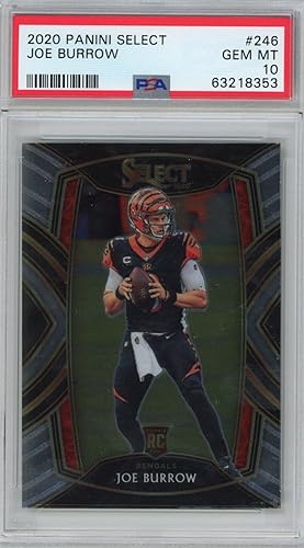Graded 2020 Panini Select Joe Burrow #246 Rookie RC Football Card PSA 10 Gem Mint