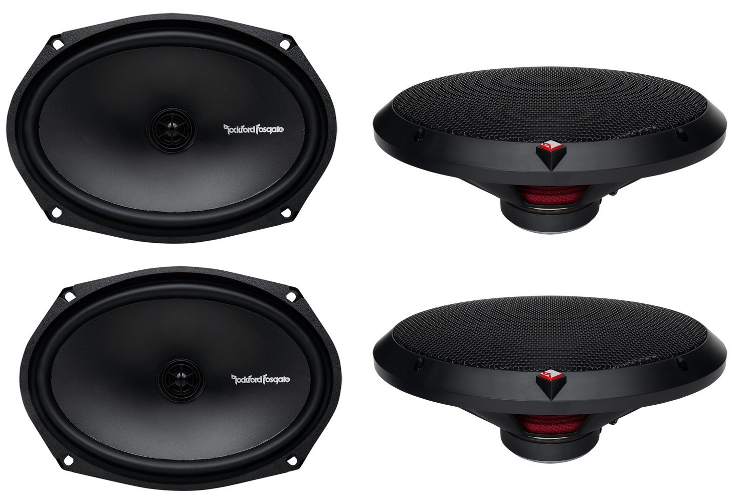 Amazon.co.jp: 4) New Rockford Fosgate R169X2 6x9 260W 2 Way Car
