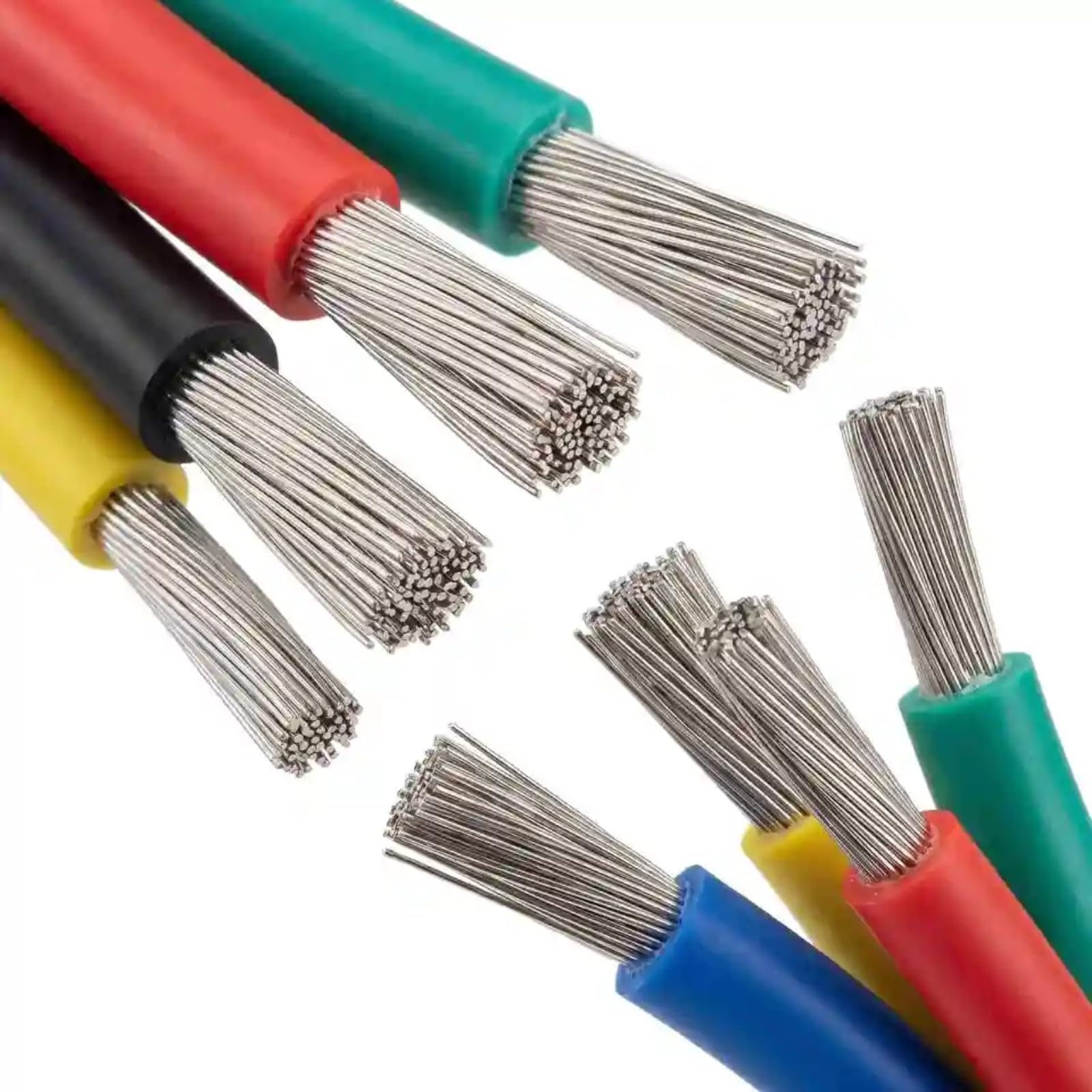 Elastyczny kabel silikonowy 5 kolorów pokrywy 5x1,5m/5x3 metry /5x5m18/20/22/24/26/28 AWG (3 metry x 5 rolek; 20 AWG)