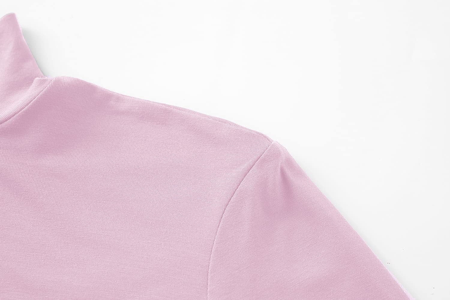 Kindcall Lightweight Mock Turtleneck Crop Tops Long Sleeve Casual Base Layer for Women