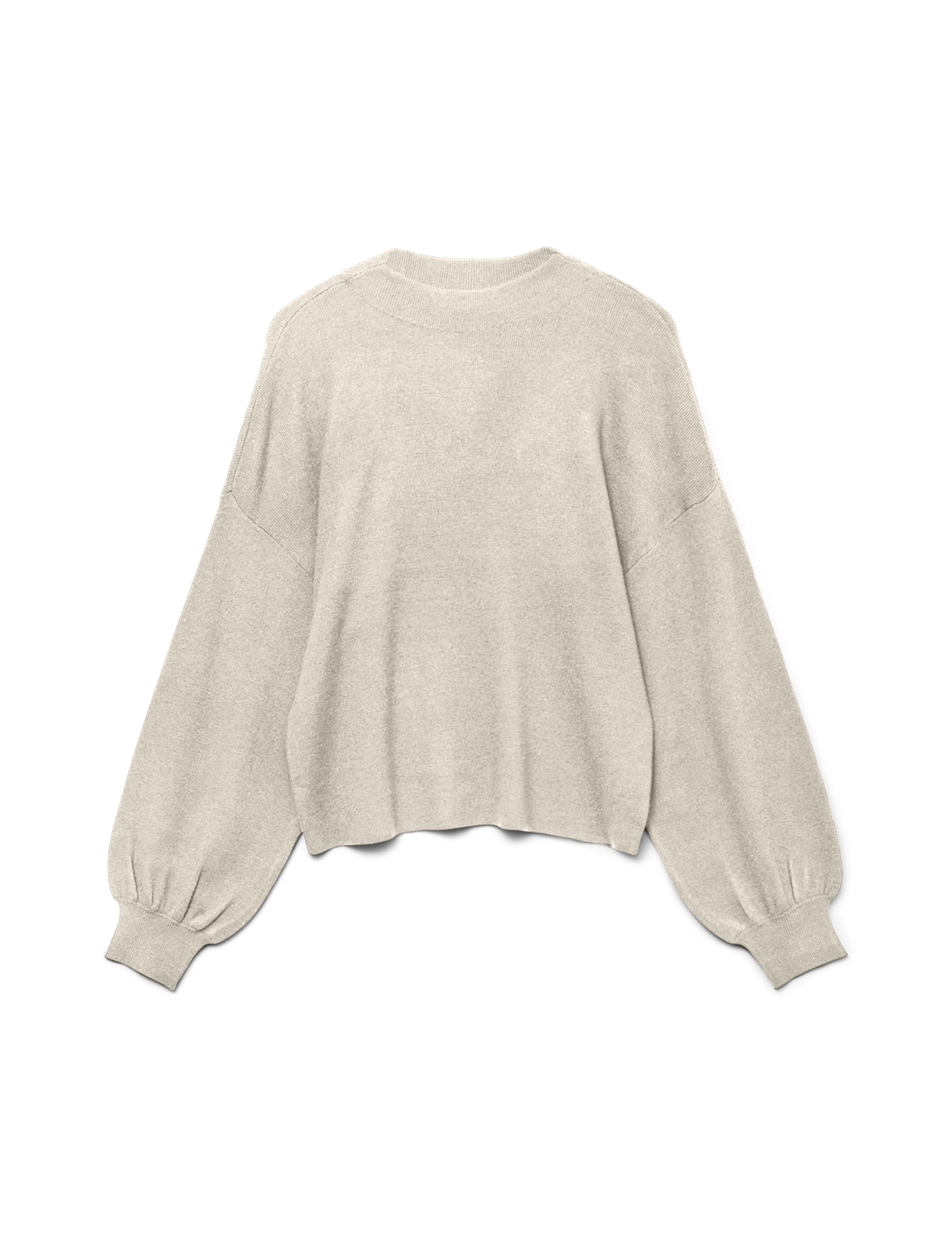 VERO MODA Vmnancy Ls Funnelnk Pullover Ga Noos, Birch, XS