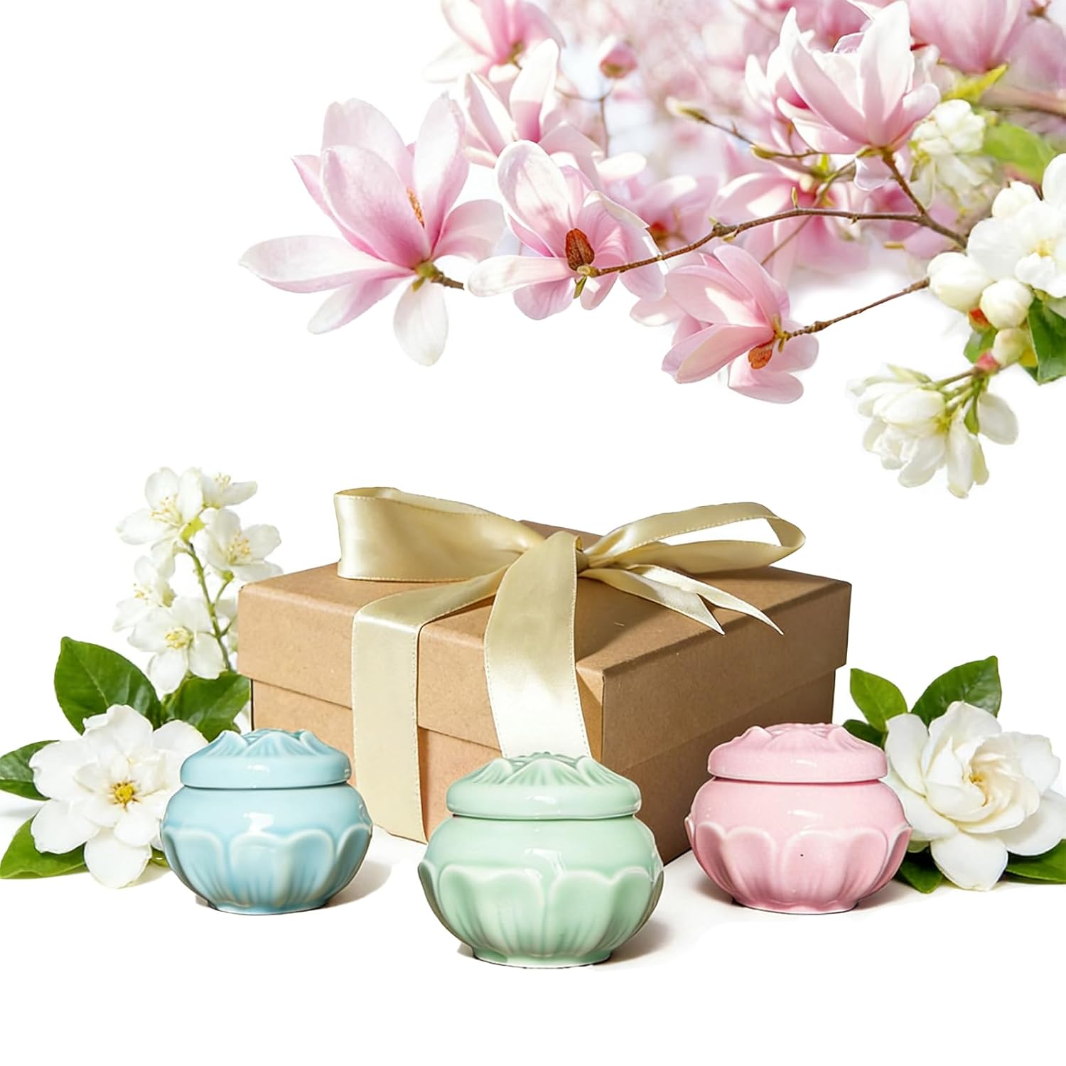 Banami Solid Perfume 3pack - Luxury Gift Set for Women’s | Jasmine,Gardenias,Magnolia | Long Lasting,Floral,Handmade,Alcohol Free