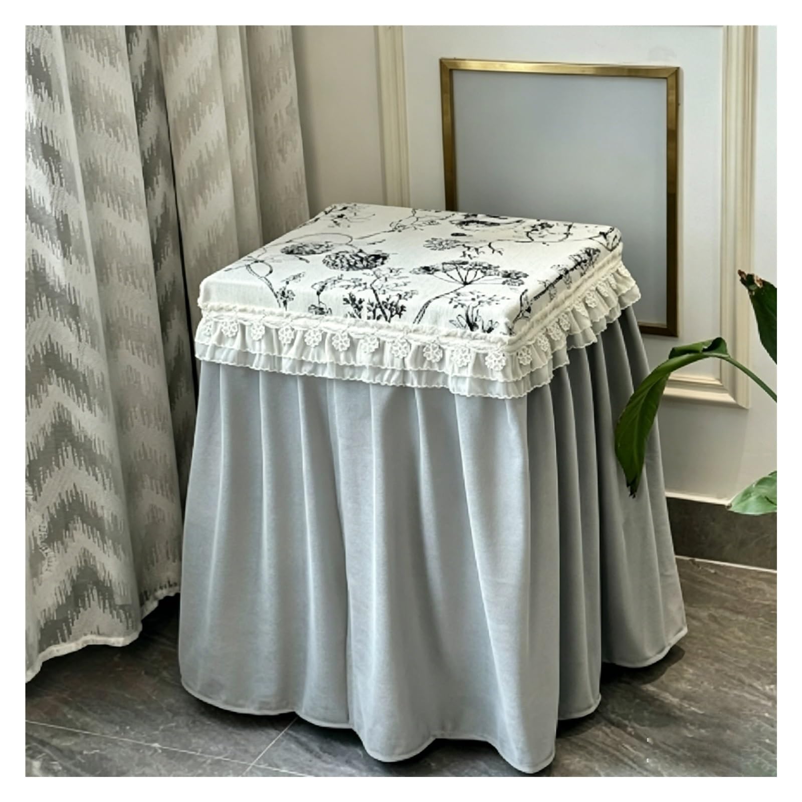 CHZDPP Cusomised Safe Covers Disguise with Front Opening, Washable Safe Lock Box Protective, Fridge Cover for Bedside Table/Freezers(Gray,16"x12"x18"/40x30x45 cm)