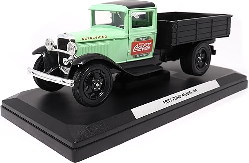 Miniatura 2 de Motor city classics Coca-Cola Diecast coleccionable  Ford Modelo AA 1931 (versión verde) escala 124 424024 con licencia oficial