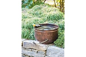 Gardener's Supply Company Garden Hose Pot - Stylish Decorative Hose Holder for...