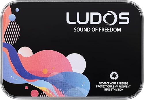 Miniatura 10 de LUDOS Ultra In Ear - Audífonos con cable, micrófono y control de volumen, con espuma viscoelástica, cable reforzado, graves, compatibles con iPhone,