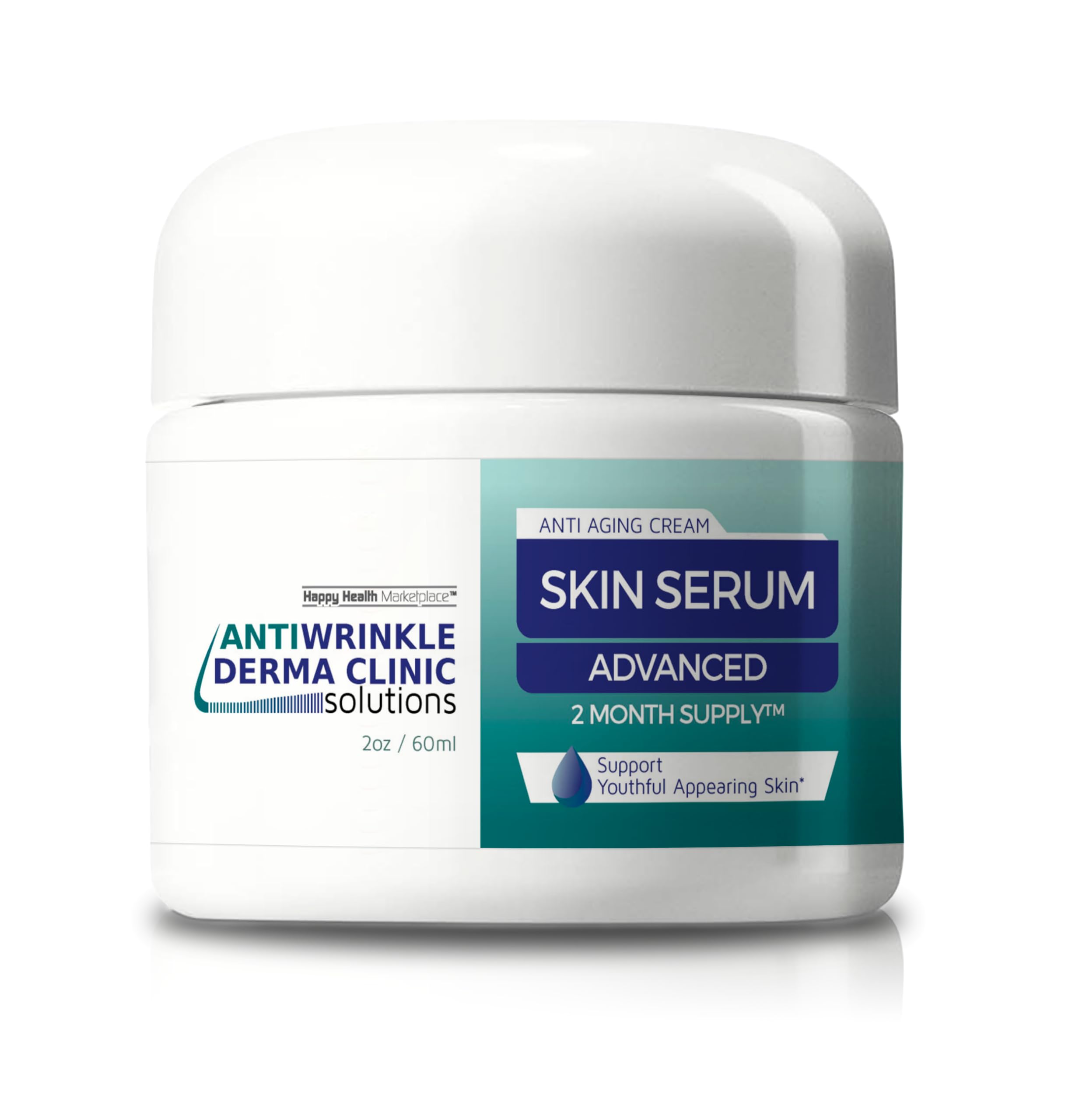 Anti Wrinkle Face Cream Derma Clinic Solutions Skin Serum - Our Best Anti Aging Cream - 2 Month Jar - Anti Aging Moisturizer Anti Wrinkle Serum - Our Top Anti Aging Skin Care Products - Anti Age Cream