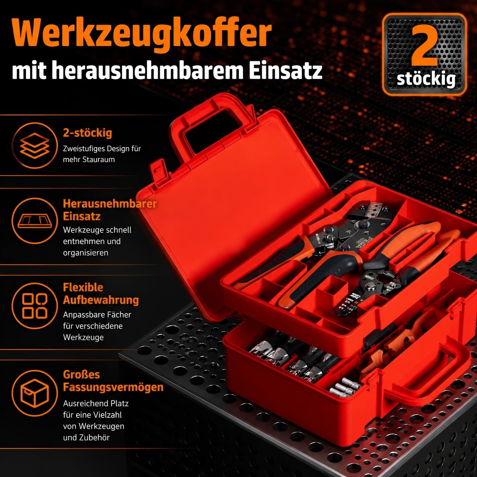 PEBA Solarstecker Crimpzange Set, Solar Crimp Zange 1.5-6.0 mm² für Solarpanel PV Solarkabel,12 Paars IP 68 Solarstecker, Crimper Crimpwerkzeug für Solaranlage Photovoltaik, Abisolierzange | Tool Set