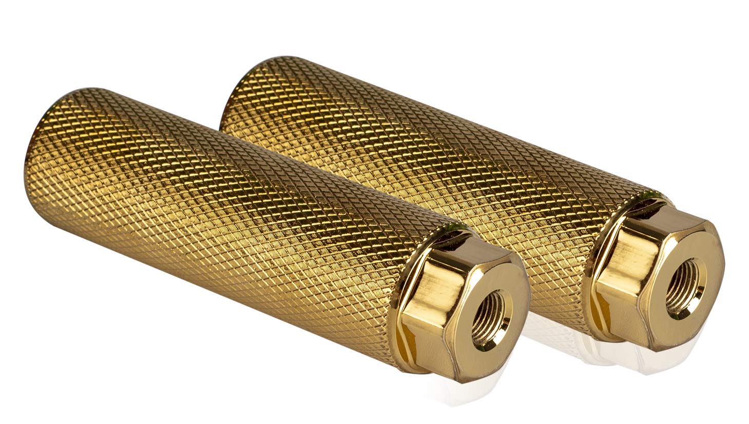 NOSTAFY 2PC 3/8 inch - 26 Teeth Aluminum Alloy Bike Pegs Bicycle Foot Pedals BMX Cycling Rear Stunt Pegs