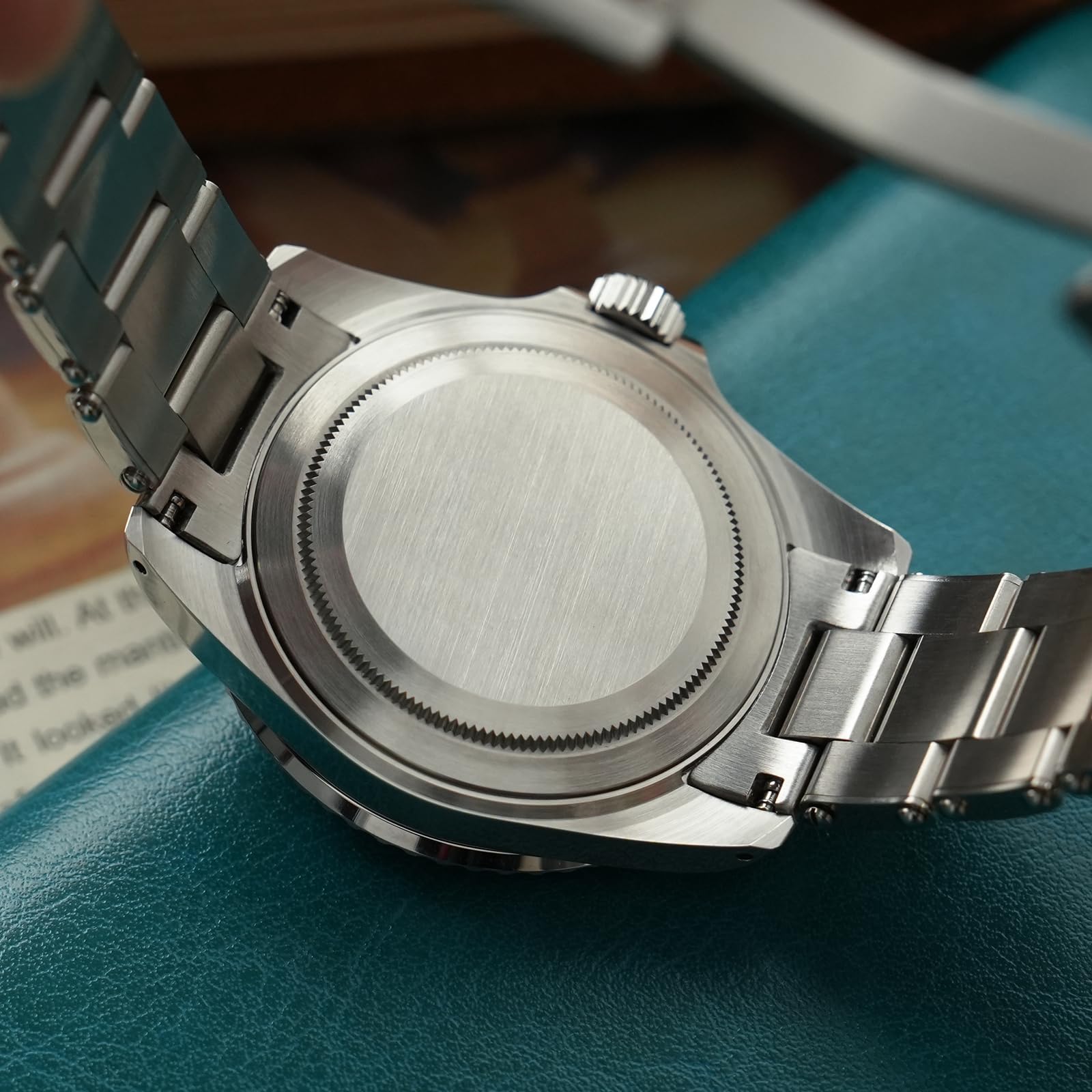 watchdives WD5513P - Orologio subacqueo da uomo, stile vintage, PT5000 PT5004, meccanico, automatico, di lusso, in vetro zaffiro bombato, 40,7 mm, impermeabile fino a 20 bar