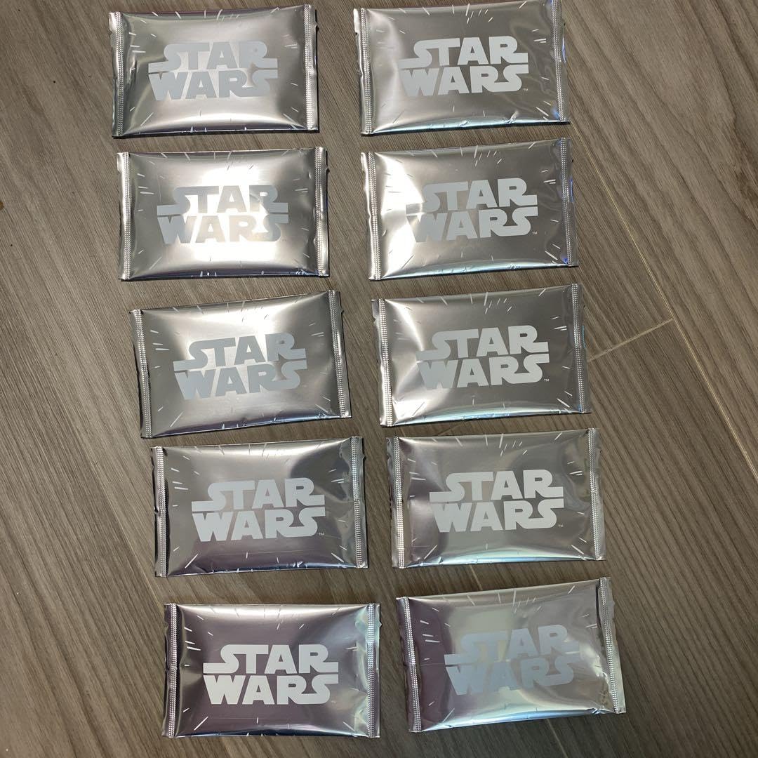 スターウォーズ チップス おまけカードのみ Disney スターウォーズ ブラックえびチップス(カード付) 50g×10