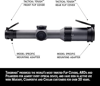 Amazon.co.jp: Tenebraex スコープカバーキット Tango 6 1-6x24用