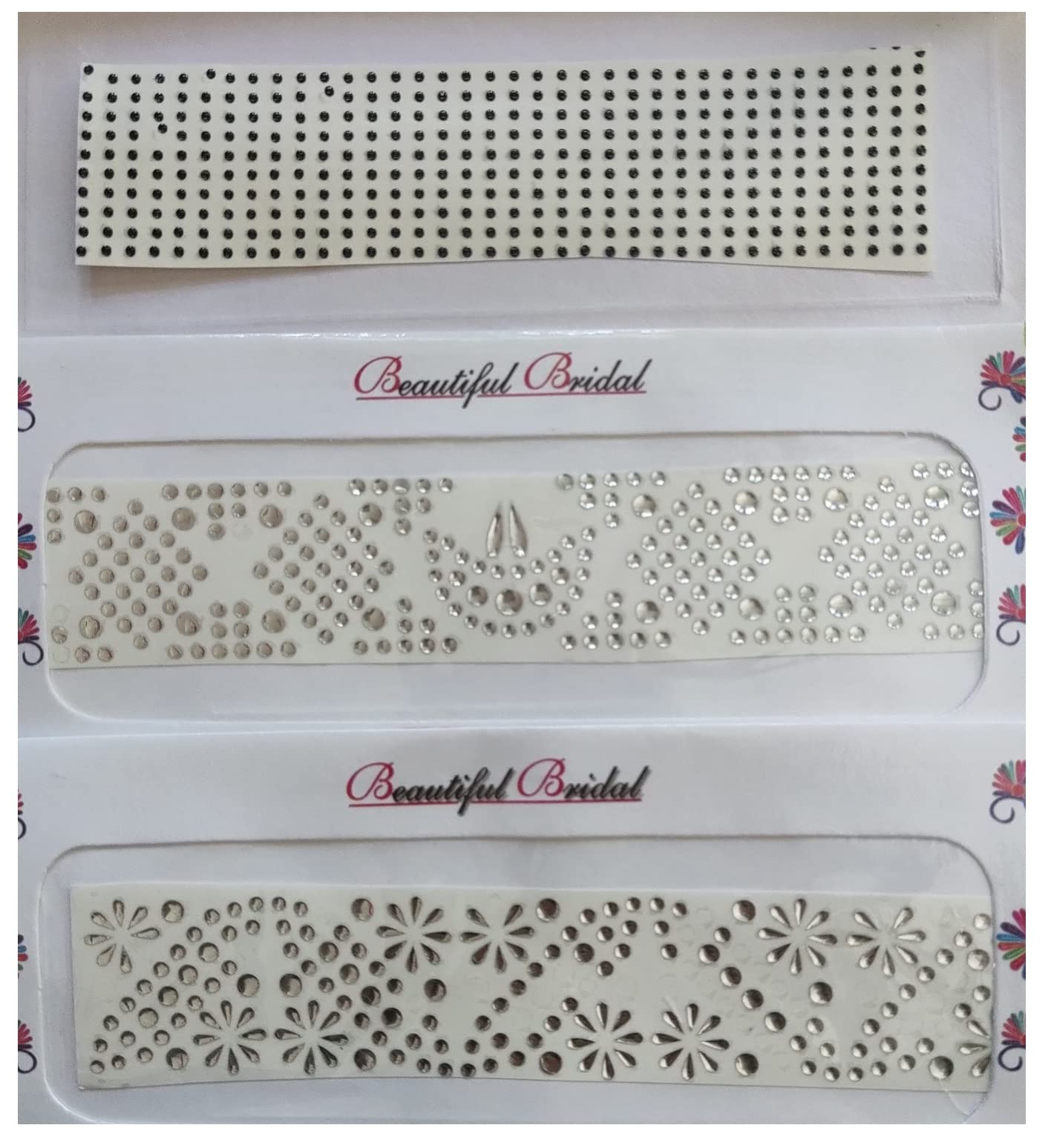 DeLegarde® Small White Shiny Bindi Wedding makeup for Girls Women Ladies Kids bindi-image-45