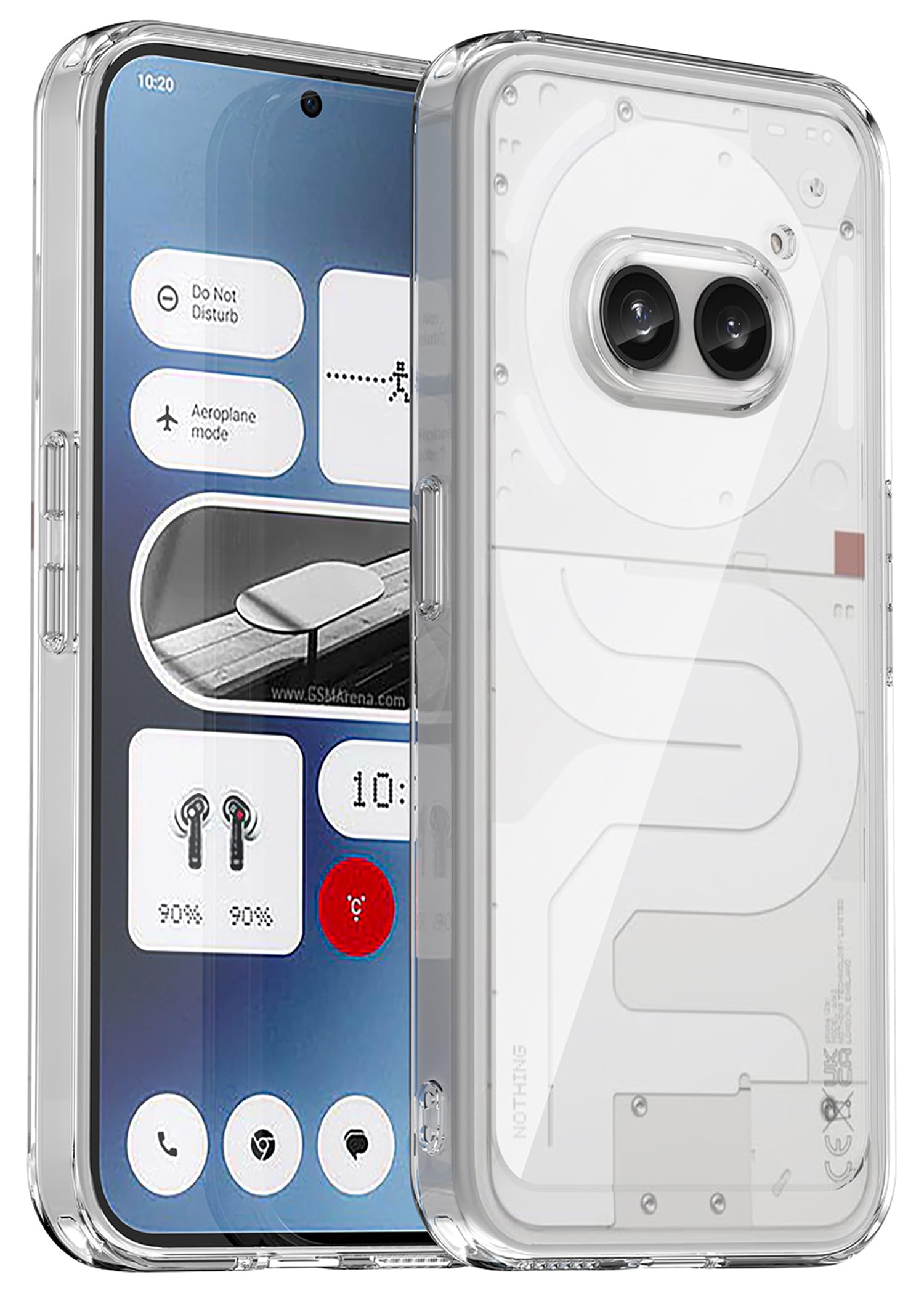 Kapa Unicorn Acrylic Clear Back Cover for Nothing Phone 2A / 2A Plus | Slim Shockproof [Military Grade Protection] Hybrid Bumper Case (Clear Sides) (B0DFPV1M8V) Amazon Price History, Amazon Price Tracker