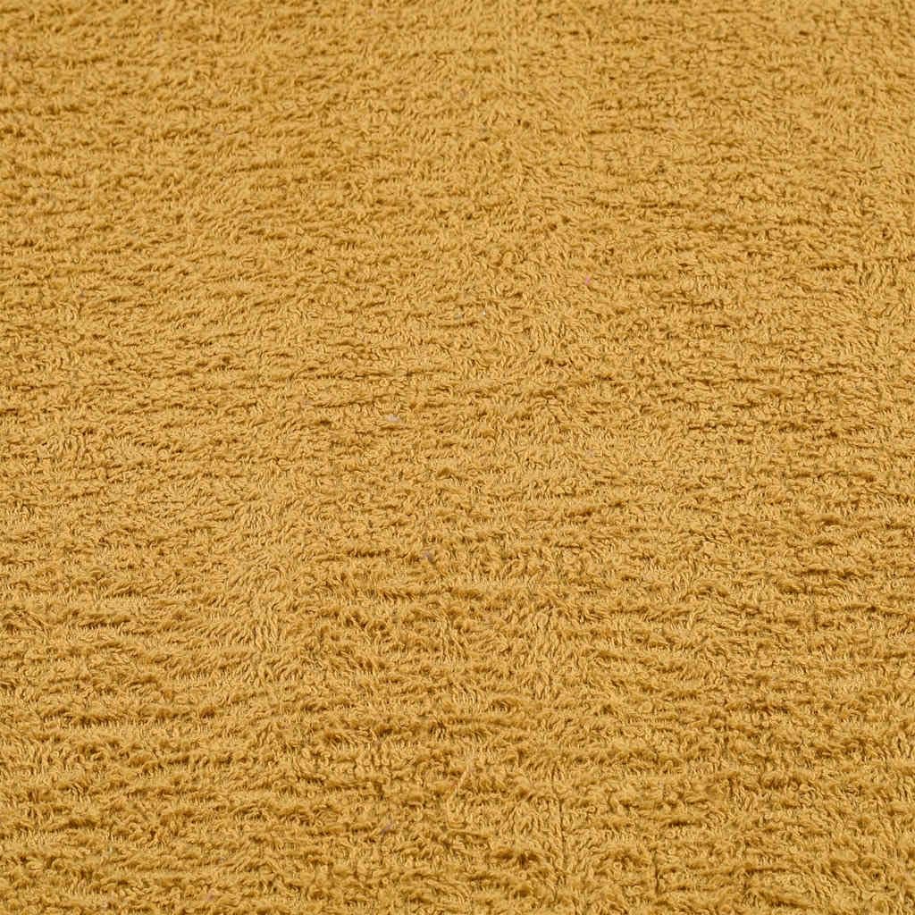 Toalla de ducha Frogn de algodón con hilado en anillo, dorado, 70 x 140 cm, juego de 4, 360 g/m², para invitados, sauna, playa y spa, absorbentes para secar