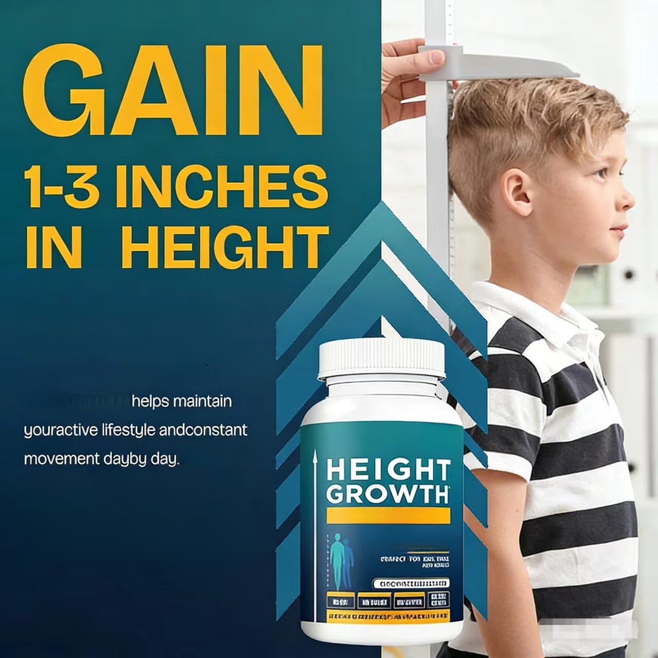 Daily Healthy Height Growth Complex aiuta a supportare il normale sviluppo fisico e il mantenimento della crescita. Adatto per l'uso quotidiano da parte di bambini, adolescenti e adulti.
