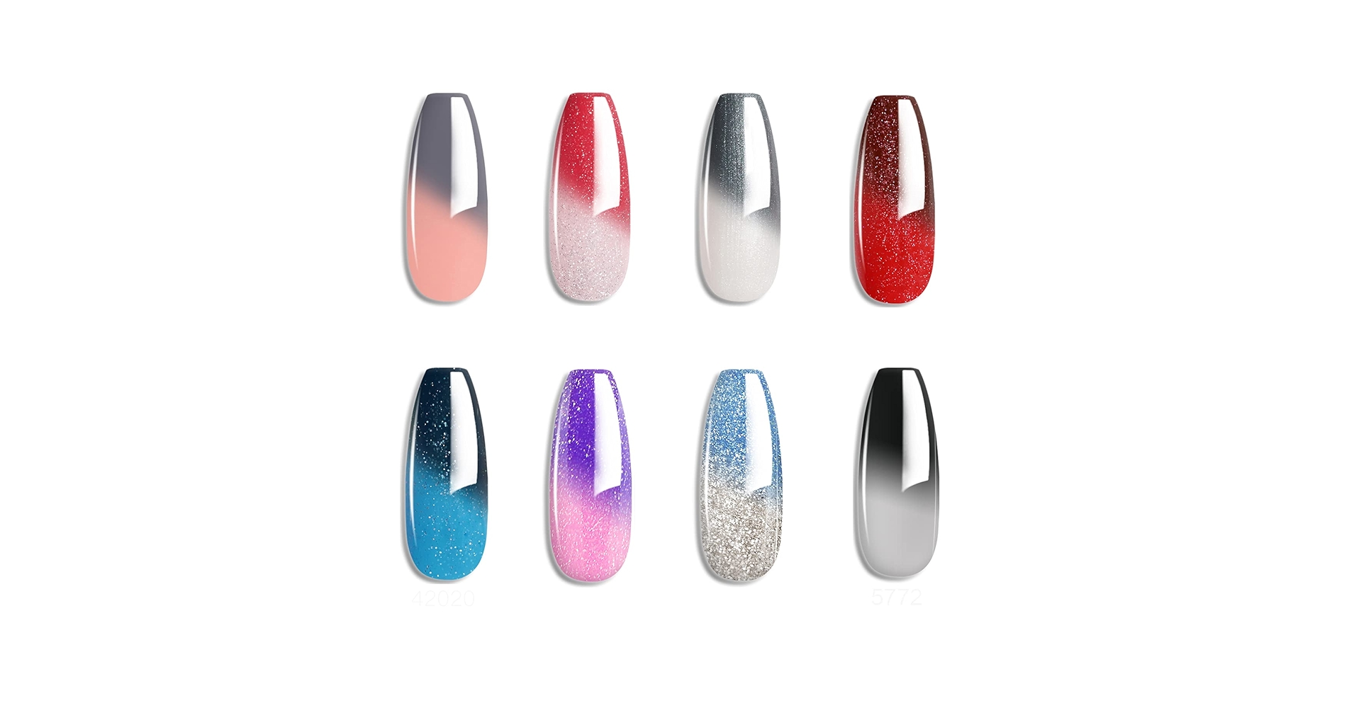 Amazon.com : Omainy Gel Nail Polish Set,Color Changing Gel
