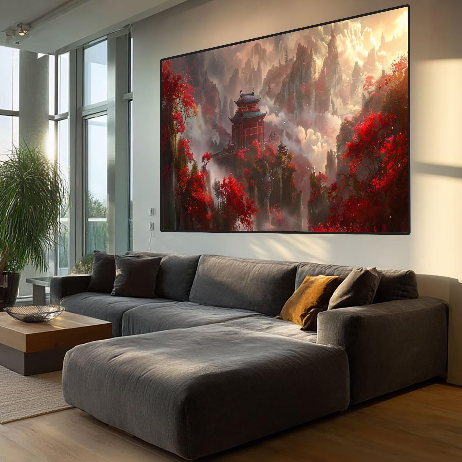 Mountain Diamond Art Attic Diamond Painting Arts and Crafts dla dorosłych, zestawy do malowania diamentami 5D, dorosłych, Crysta, haft krzyżykowy, zestaw do haftowania DIY dla początkujących