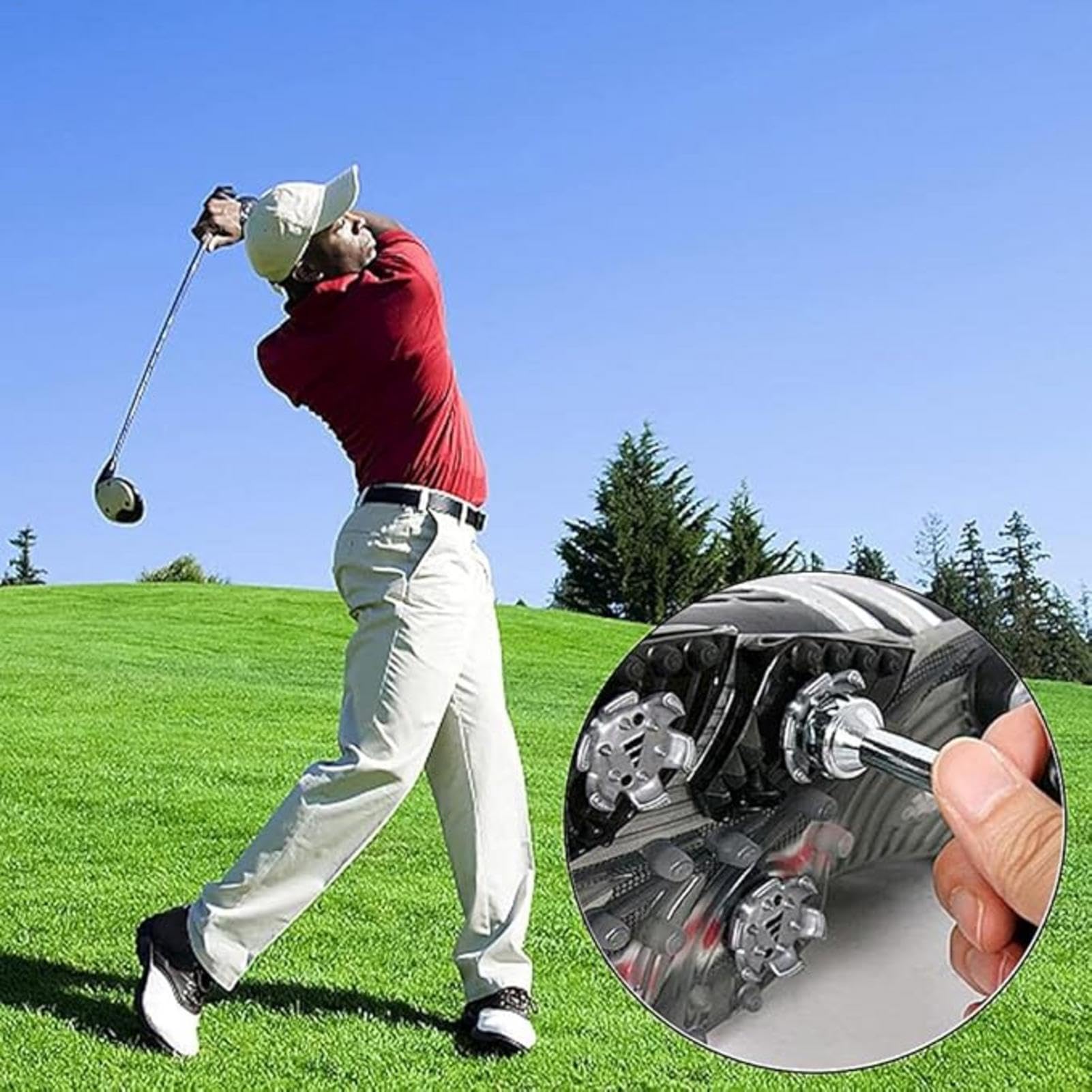 16 tacchetti di ricambio per scarpe da golf, tacchetti antiscivolo per scarpe da golf, tacchetti di ricambio per scarpe da golf, tacchetti per scarpe da golf, tacchetti per scarpe da golf antiscivolo