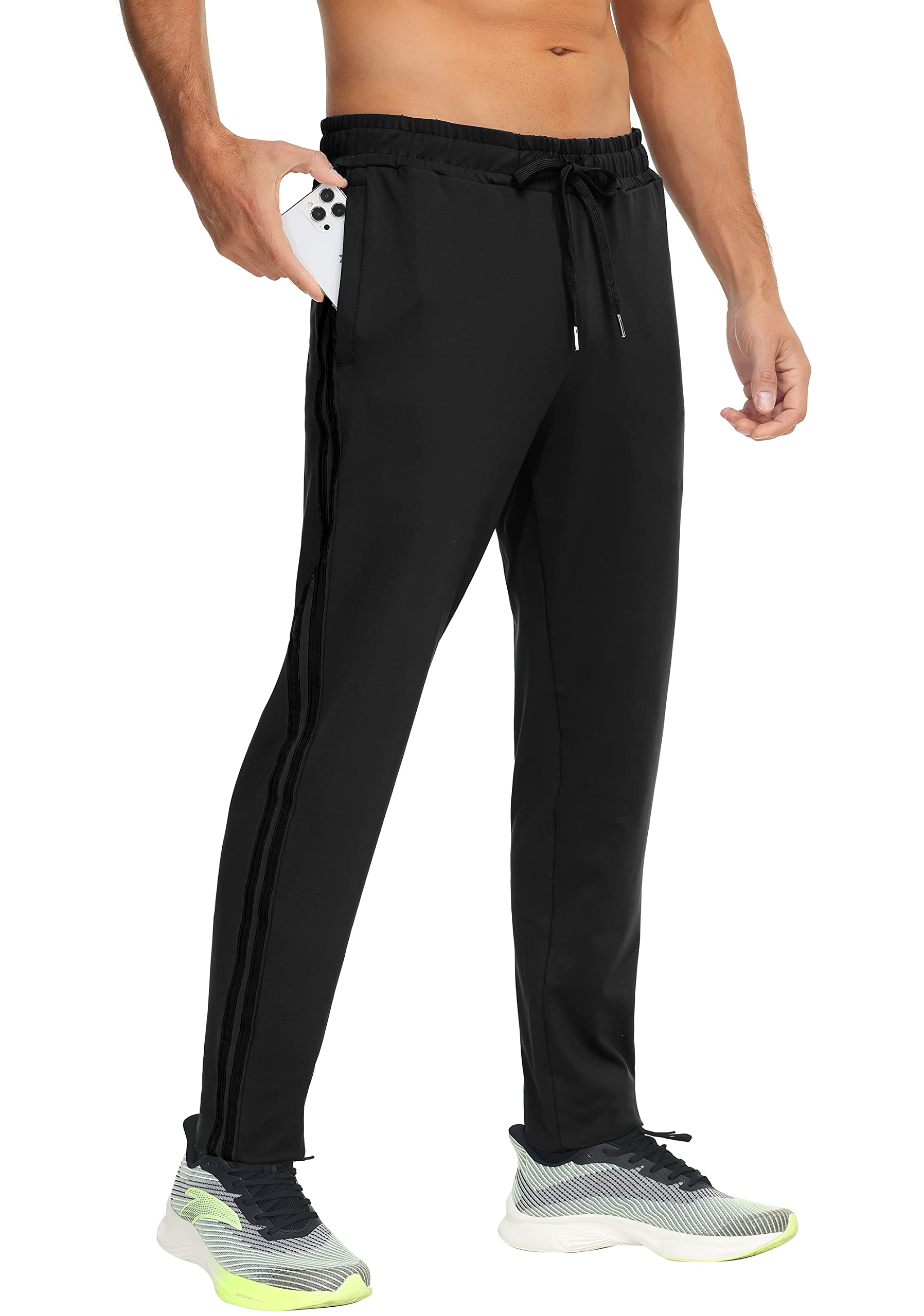 Boisouey Men's Athletic Workout Running Pants Training Joggers Sweatpants with Pockets