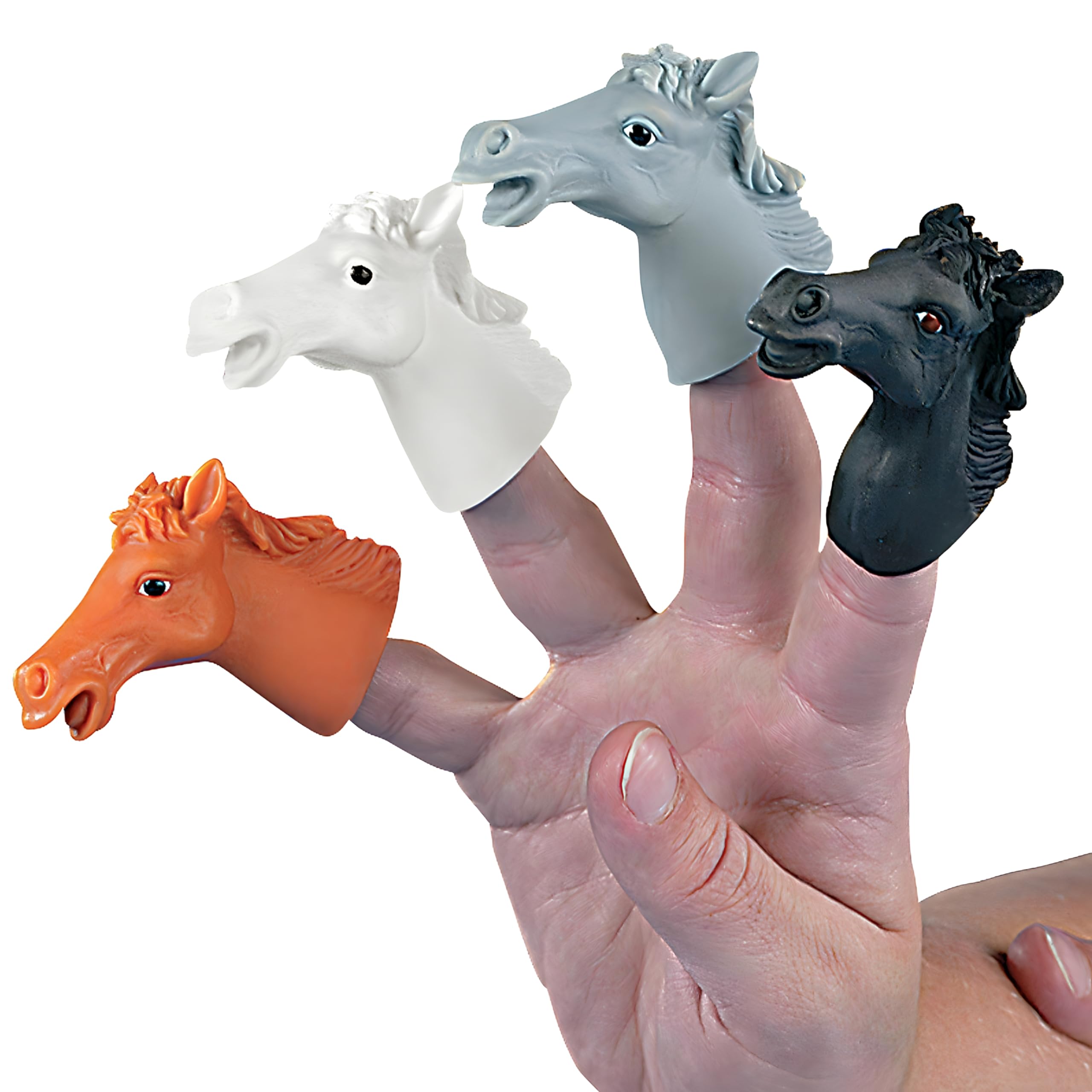 Amazon.com: Fun Express Vinyl Horse Finger Puppets Set