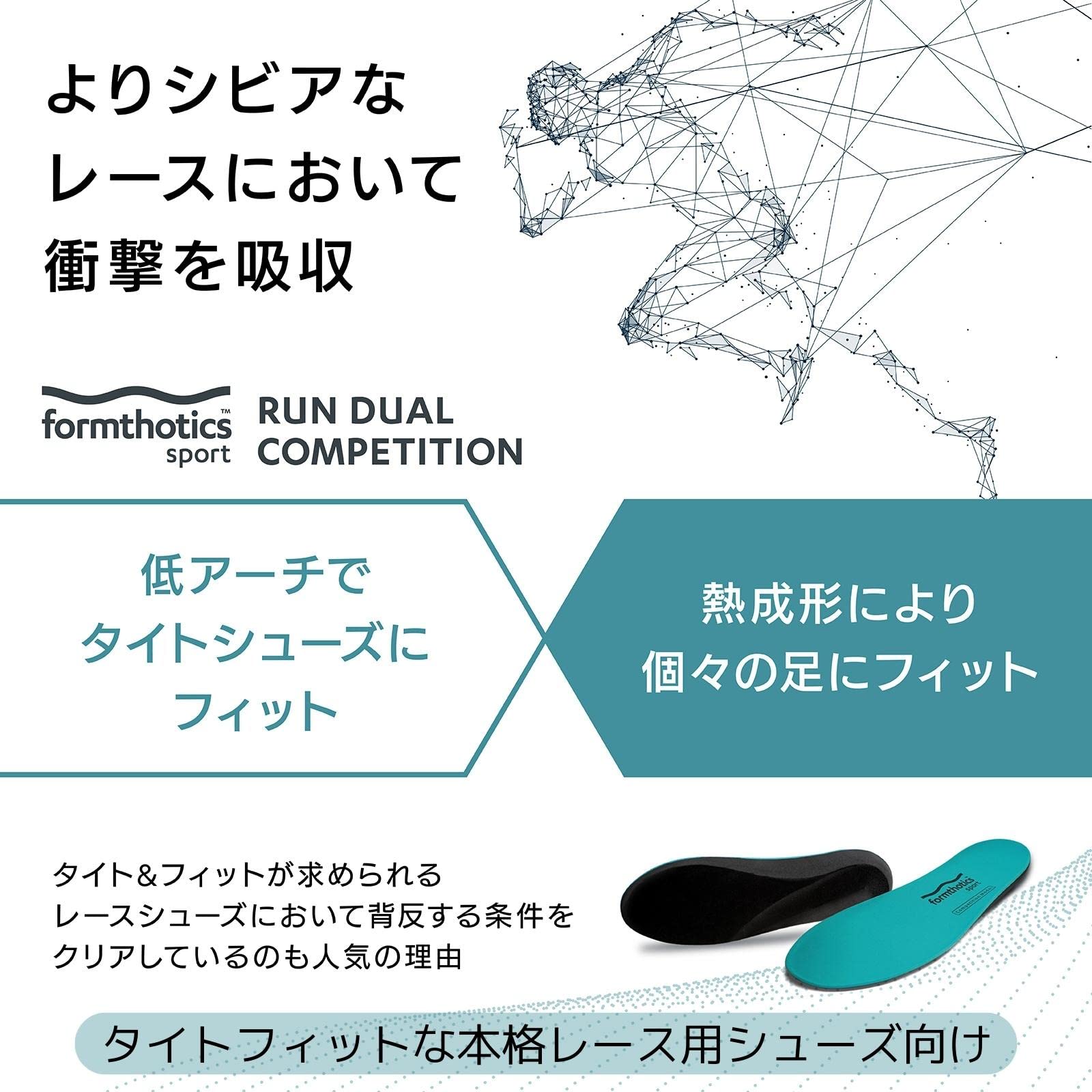 Amazon.co.jp: Formthotics ランニング用 スポーツインソール (アーチ