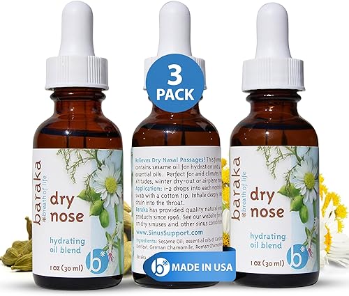 Miniatura 9 de Baraka Hidratante nasal de nariz seca con 4 aceites esenciales orgánicos de aromaterapia en base de aceite de sésamo para senos hidratantes niños y