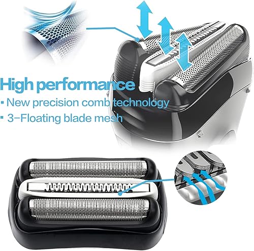 Miniatura 2 de FRASAM Cabezal de repuesto de repuesto para Braun S3, cabezal de repuesto de papel de aluminio y cortador, compatible con Braun 3040s 300s 3010s