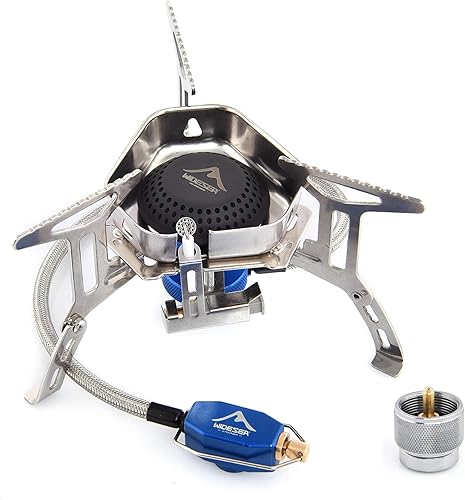 Miniatura 9 de Widesea Estufa de quemador de camping 3300 W Estufa de gas al aire libre Pequeñas estufas de mochilero Estufa portátil para mochileros Estufa de