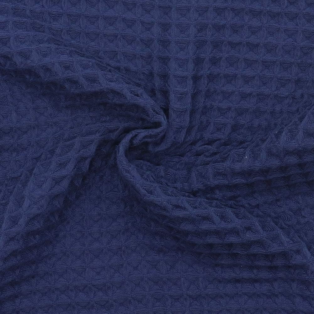 100% Natural Cotton Classic Waffle Weave Dish Cloths, Soft Ultra Absorbent Bath Hand FaceTowel, Fast Drying Lightweight Washcloth, Set of 6 (Navy Blue) - Image 5