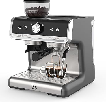 20 Bar Espresso Machine For Home Barista, Coffee Espresso Machine for Cappuccino, Latte, Automatic Espresso Maker with Milk Frother Steam Wand, PID Temp Control, 95OZ Water Tank, 1450W