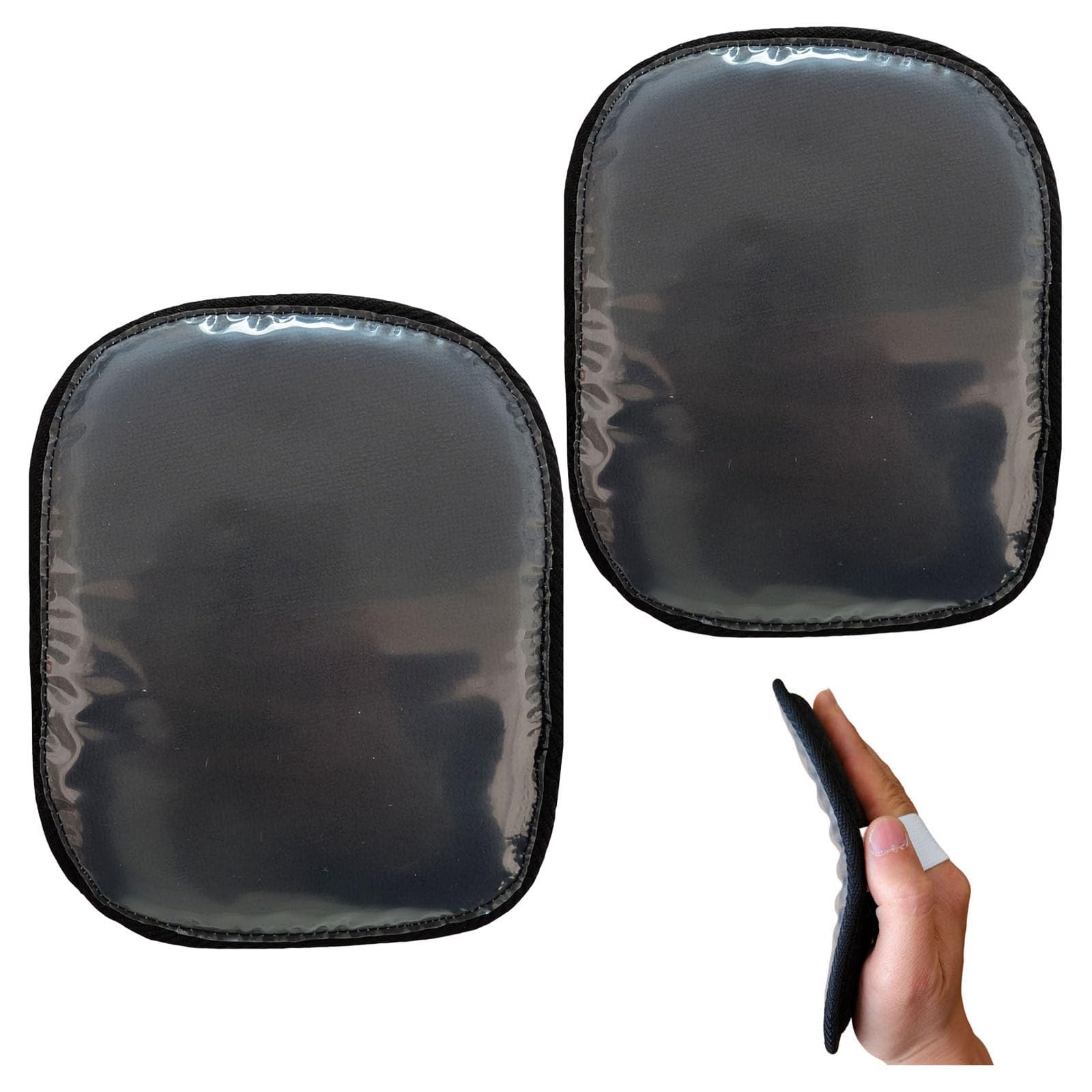 2PCS Laydown 360 Waves Training Pad,Helps Train Your Hair To Laydown to your desired wave Pattern,Wave brush for men(Black(2pcs)) B0DTK83B4Q