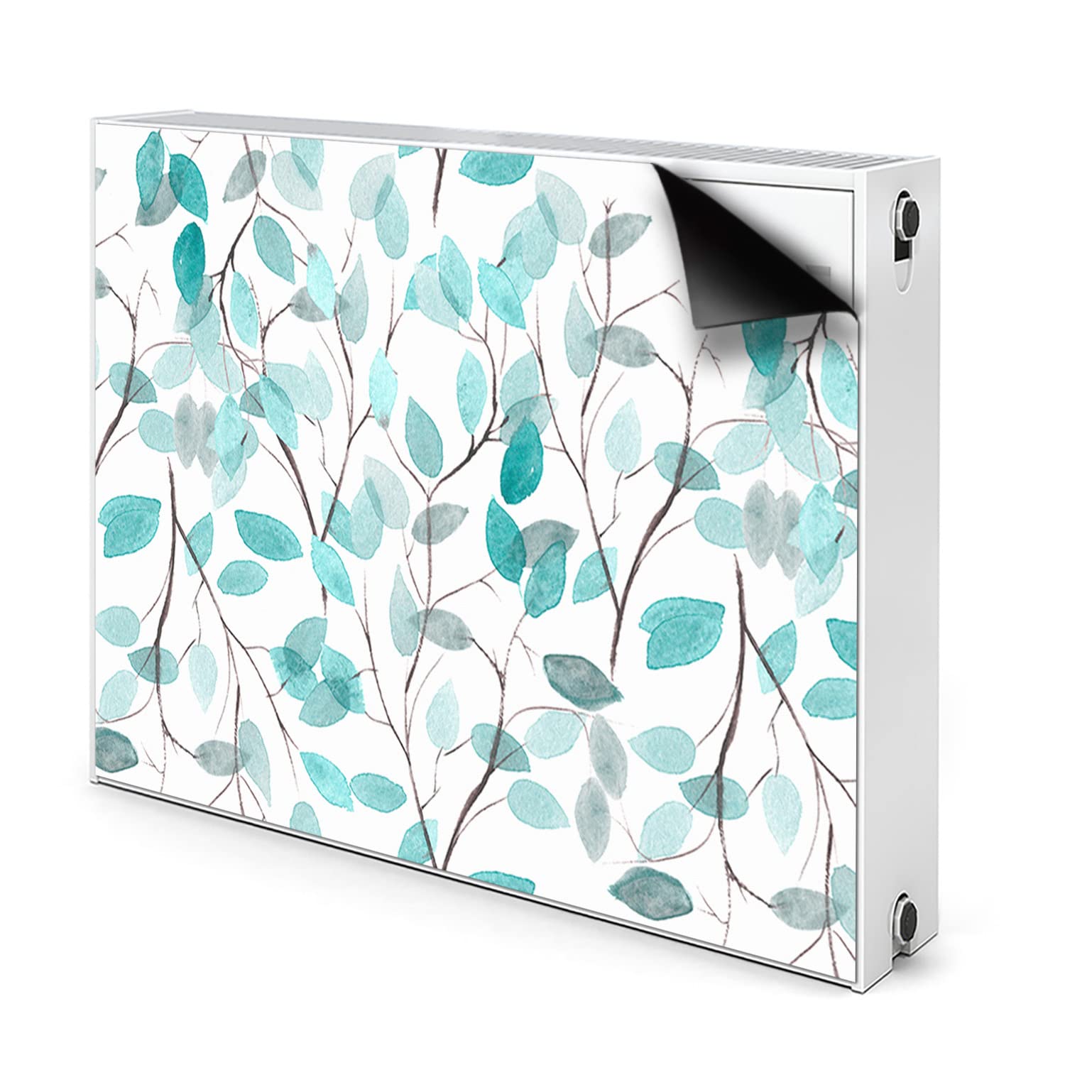 Cache radiateur bleu magnétique 110x60cm pour décorer le salon et la chambre