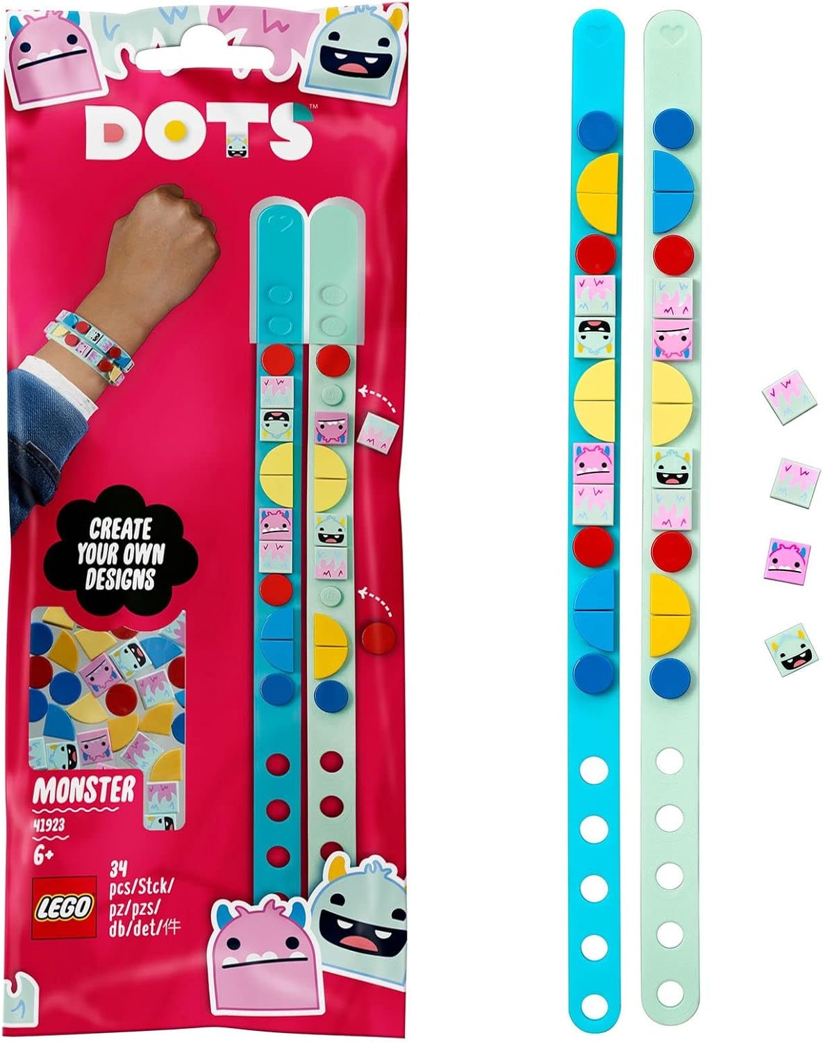 Buy LEGO DOTS Monster Bracelets Building Kit at Ubuy Botswana