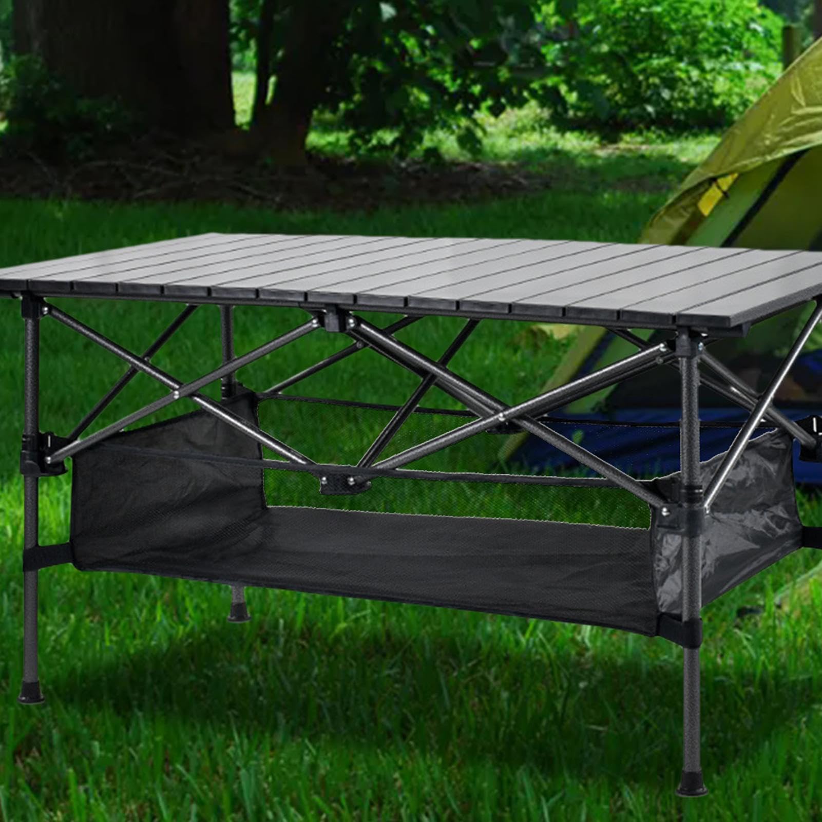 Amazon.co.jp: テーブル下収納ネット - アウトドア折りたたみテーブル