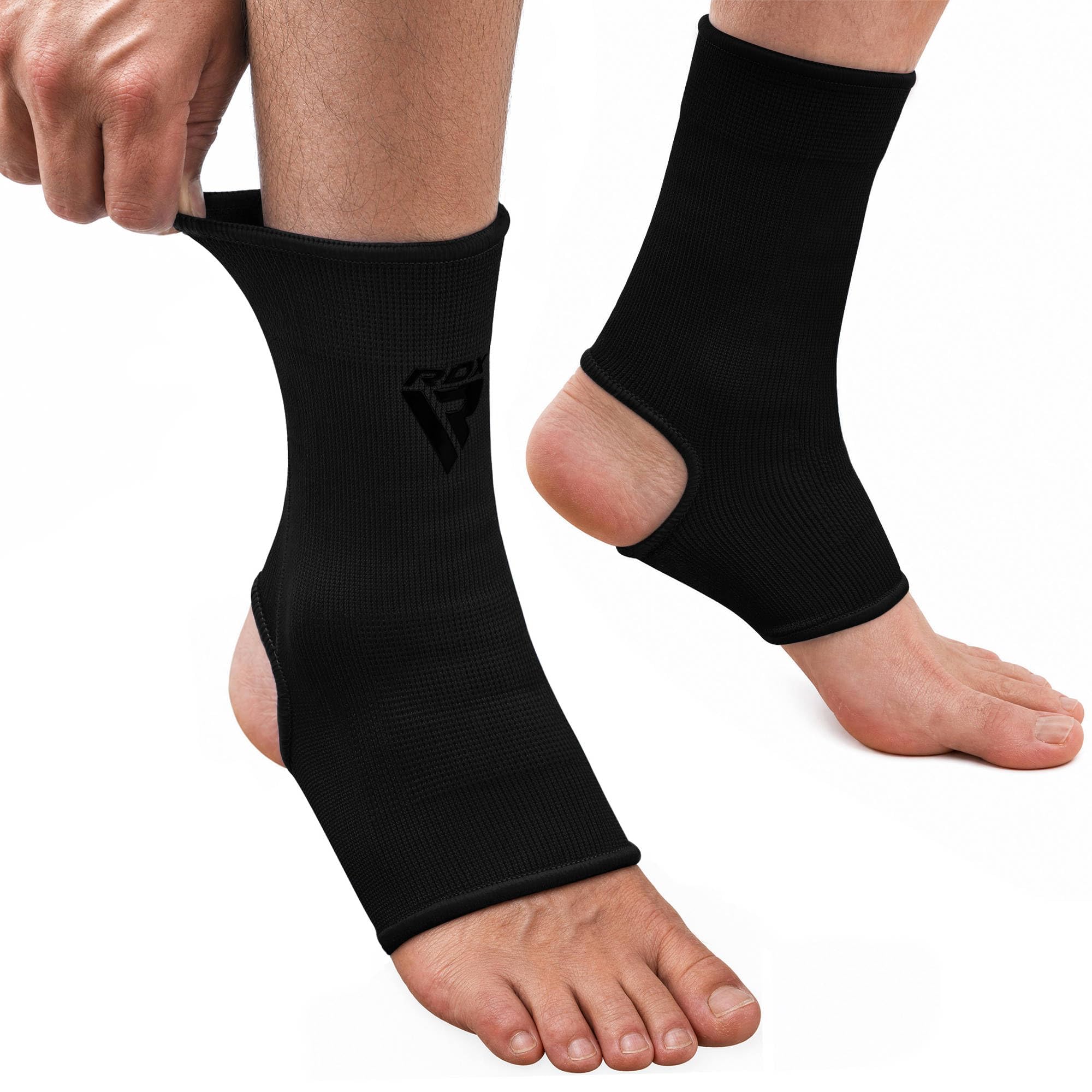 RDX Muay Thai Ankle Support Sleeve, Elasticated Non-Slip Compression Socks