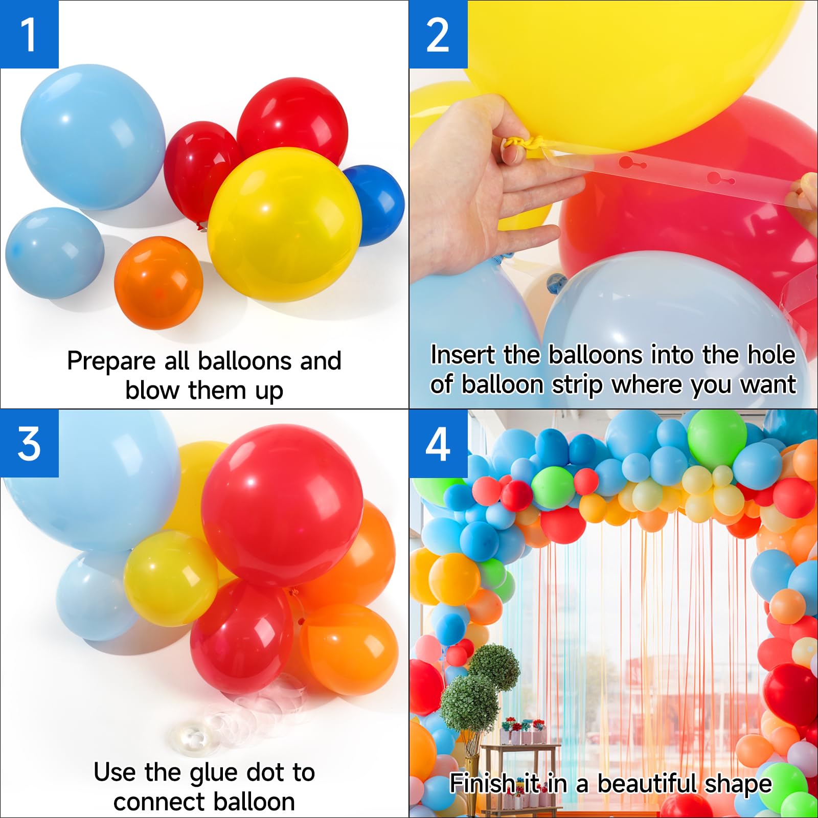 Back To School Balloon Arch Kit - 159 Piece Party Decorations