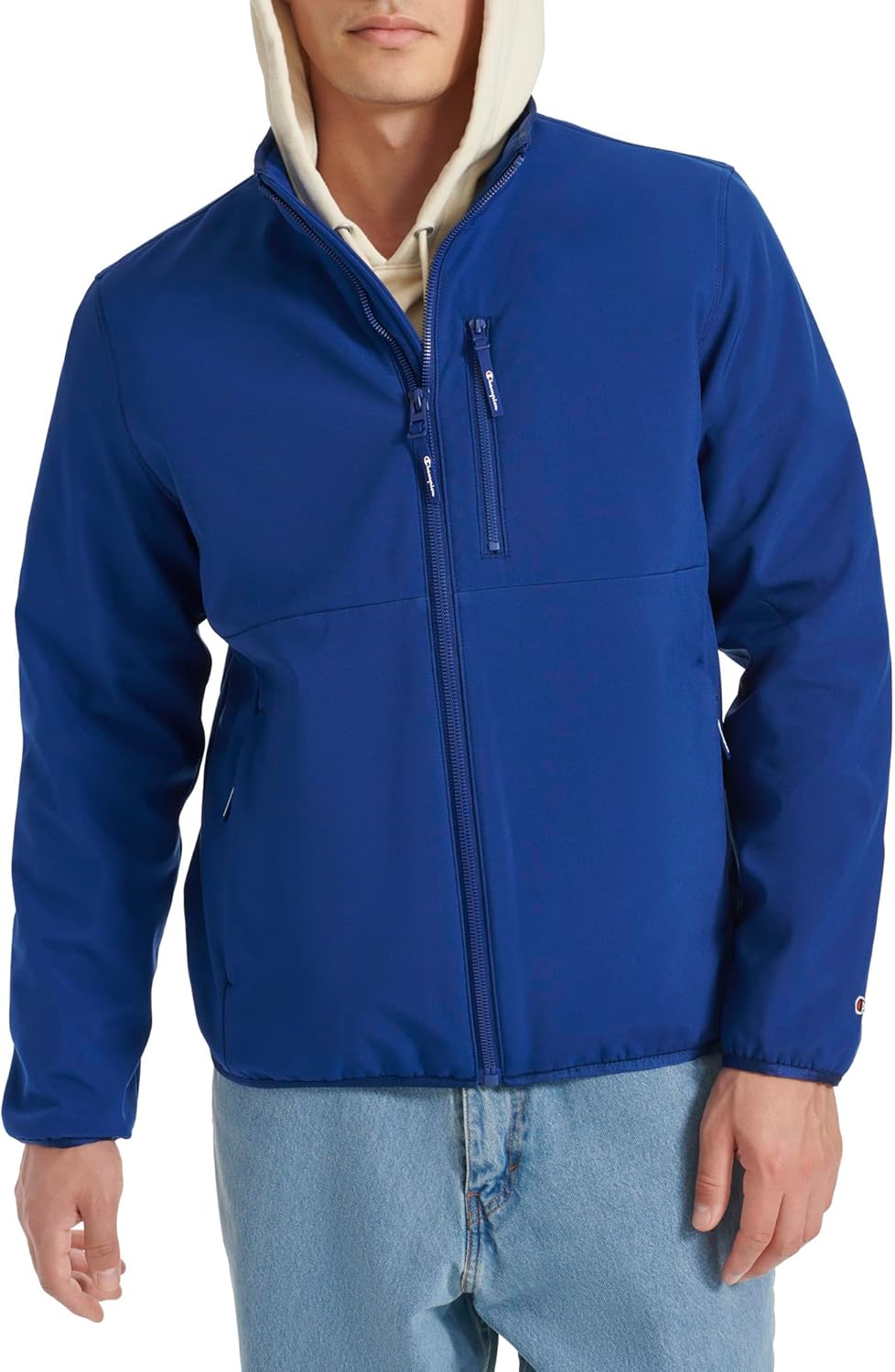 Champion Men’s Lightweight Active Soft Shell Jacket with Stand Collar